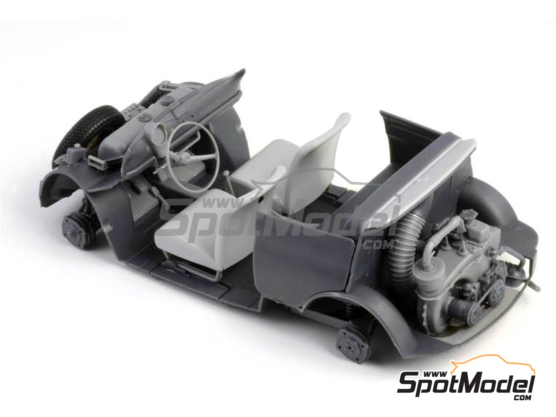 Image 6: Fiat 500 F | Car scale model kit in 1/12 scale manufactured by Italeri (ref.&nbsp;4703, also 8001283047036)