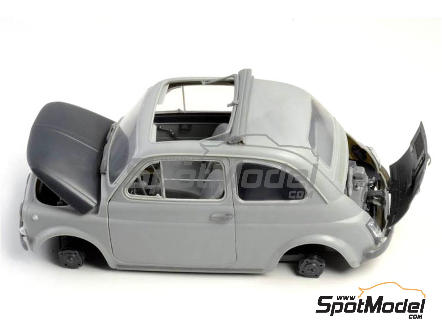 Image 7: Fiat 500 F | Car scale model kit in 1/12 scale manufactured by Italeri (ref.&nbsp;4703, also 8001283047036)