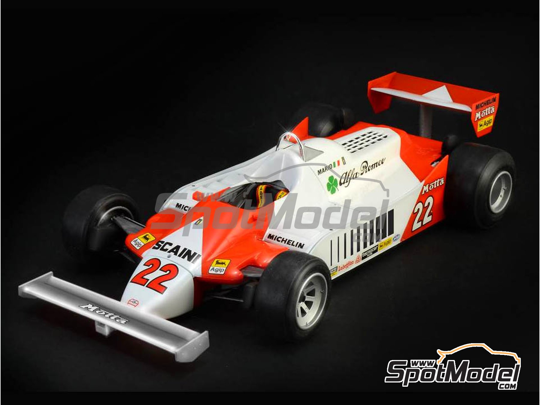 Image 1: Alfa Romeo 179 and 179C Marlboro - FIA Formula 1 World Championship 1979, 1980 and 1981 | Model car kit in 1/12 scale manufactured by Italeri (ref.&nbsp;4704)