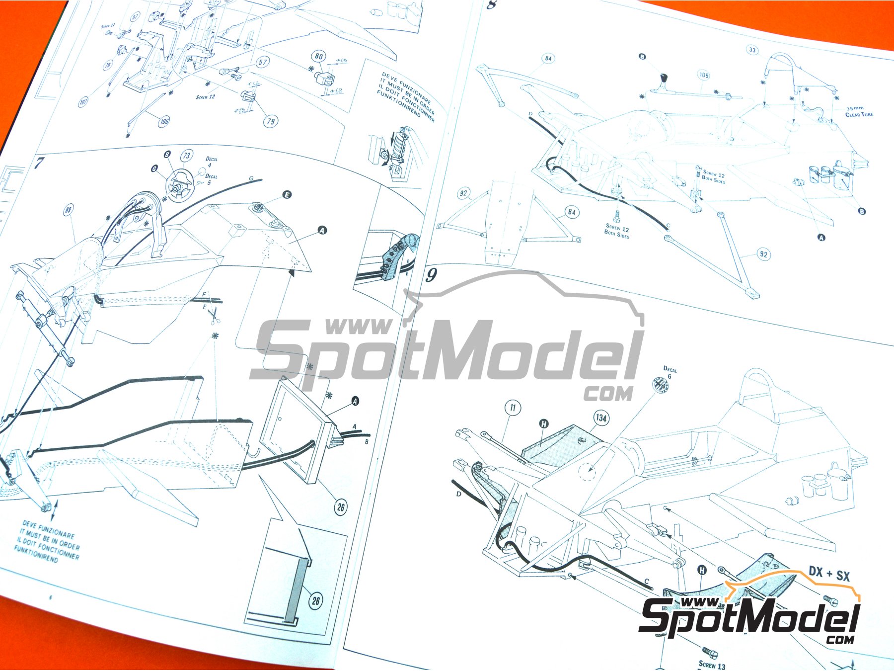 Image 7: Alfa Romeo 179 and 179C Marlboro - FIA Formula 1 World Championship 1979, 1980 and 1981 | Model car kit in 1/12 scale manufactured by Italeri (ref.&nbsp;4704)