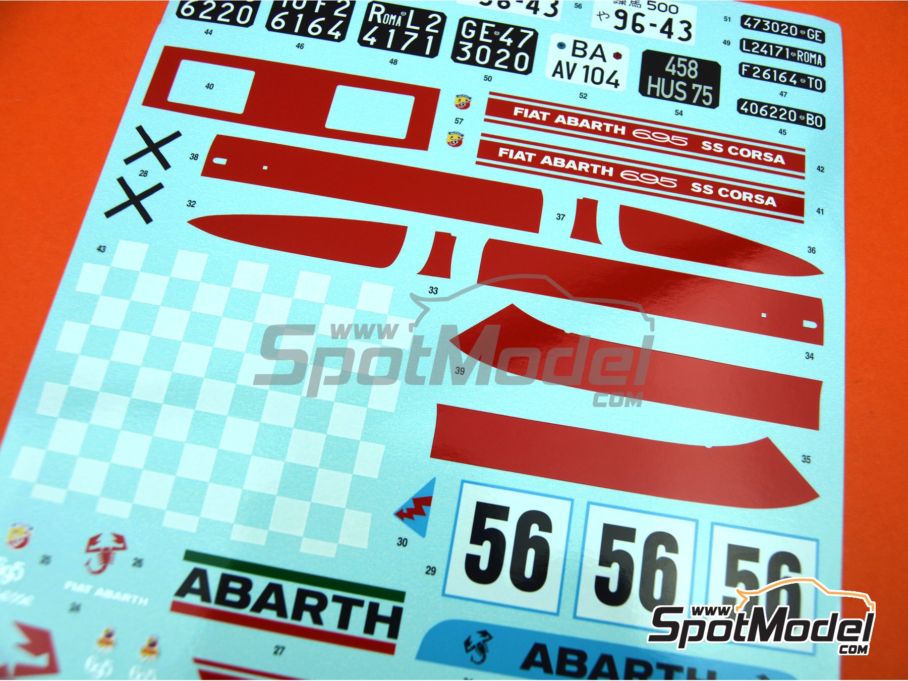FIAT ABARTH ASSETTO CORSA 1/24スケール GUNZE 1/24 FIAT ABARTH ASSETTO CORSA KIT FACTORY SEALED | eBay
