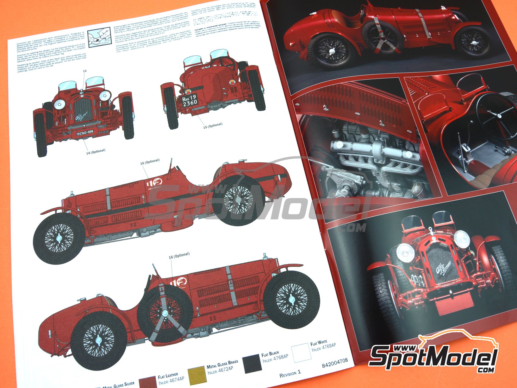 ITALERI 4708 Alfa Romeo 8C 2300 ´Roadster´ 1:12
