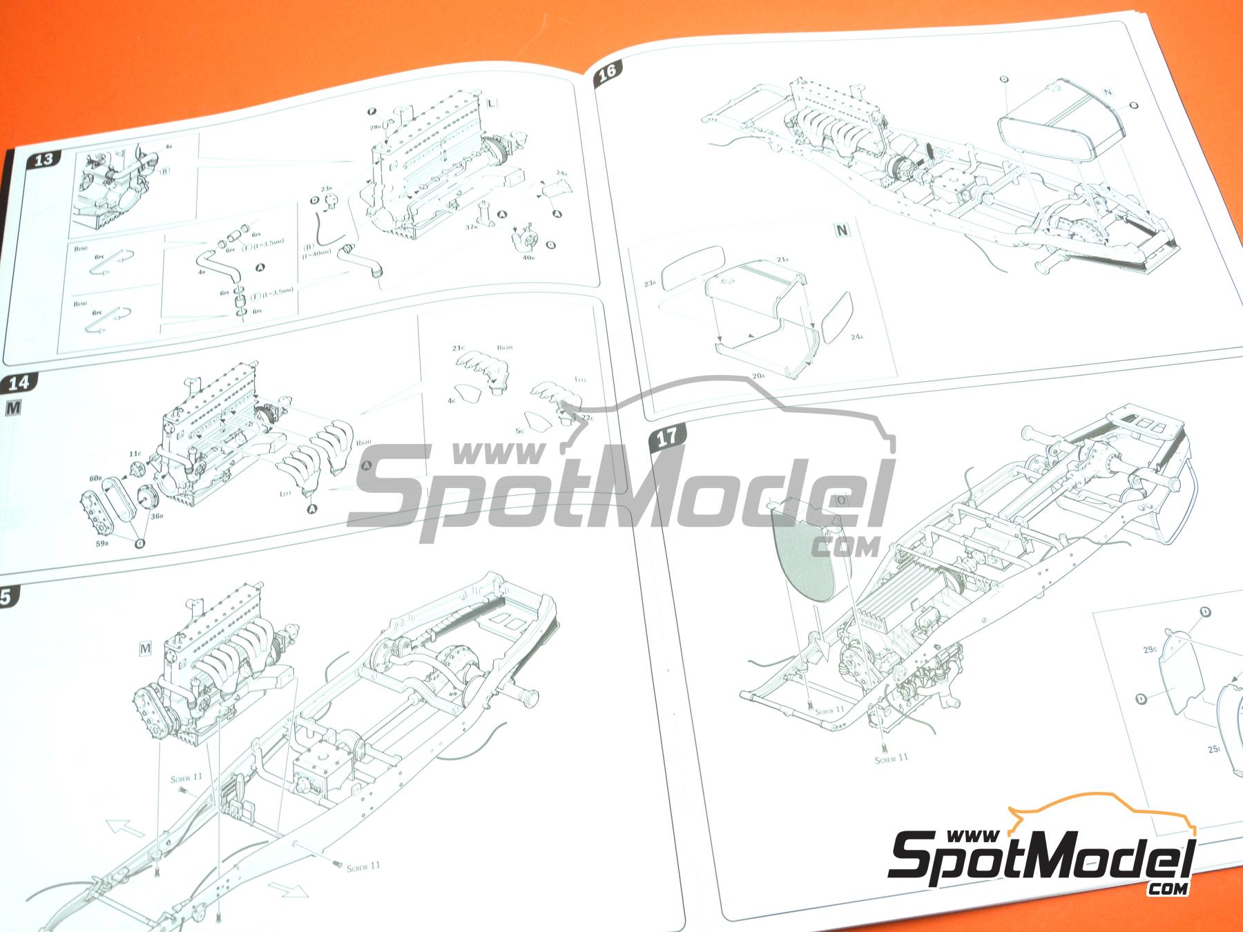 Image 40: Bugatti Type 35B - Monaco Grand Prix 1929 and 1930 | Car scale model kit in 1/12 scale manufactured by Italeri (ref.&nbsp;4710, also 8001283047104)