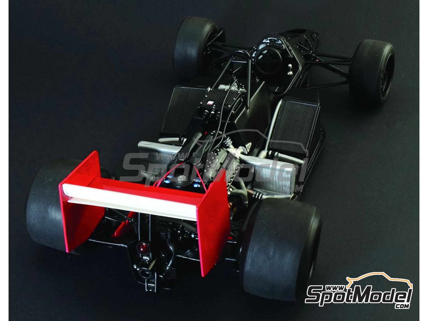 Image 8: McLaren TAG Porsche MP4/2C Equipo McLaren Racing Limited - Campeonato del Mundo FIA de Formula 1 1986 | Maqueta de coche en escala&nbsp;1/12 fabricado por Italeri (ref.&nbsp;4711, tambien 8001283471107 y IT4711)