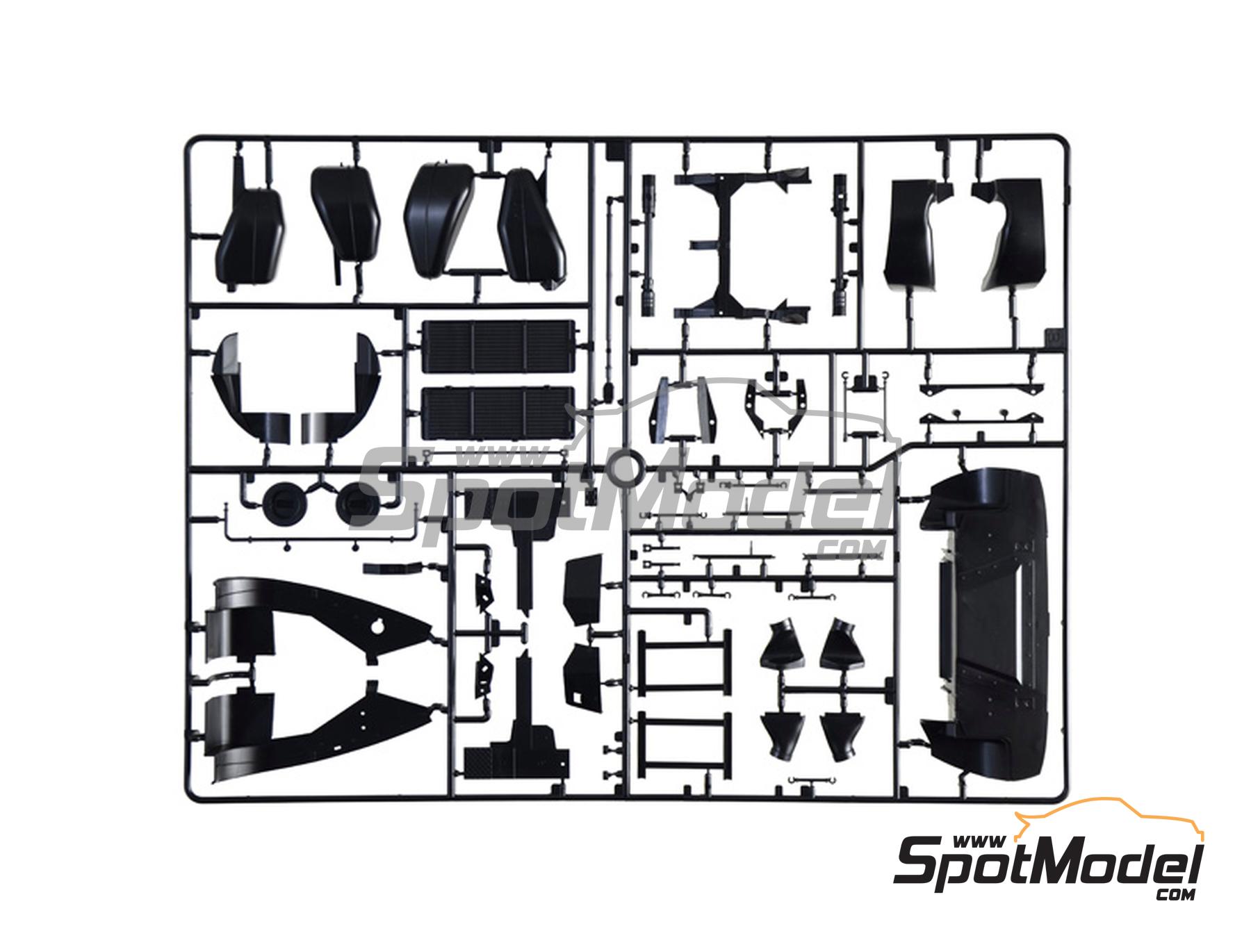 Image 9: Lancia Stratos HF sponsored by Alitalia - Monte Carlo Rally - Rallye Automobile de Monte-Carlo 1977 | Car scale model kit in 1/12 scale manufactured by Italeri (ref.&nbsp;4714, also 8001283047142)