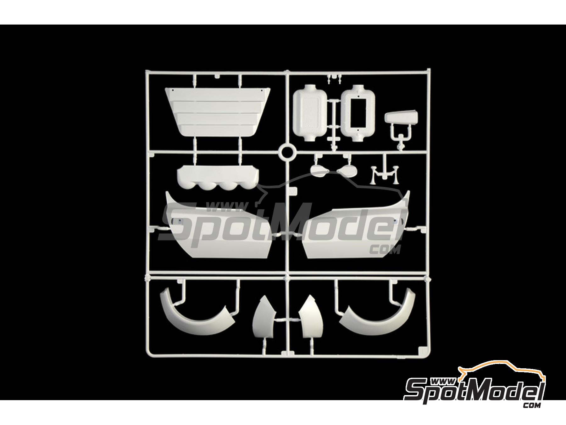 Image 16: Lancia Stratos HF sponsored by Alitalia - Monte Carlo Rally - Rallye Automobile de Monte-Carlo 1977 | Car scale model kit in 1/12 scale manufactured by Italeri (ref.&nbsp;4714, also 8001283047142)