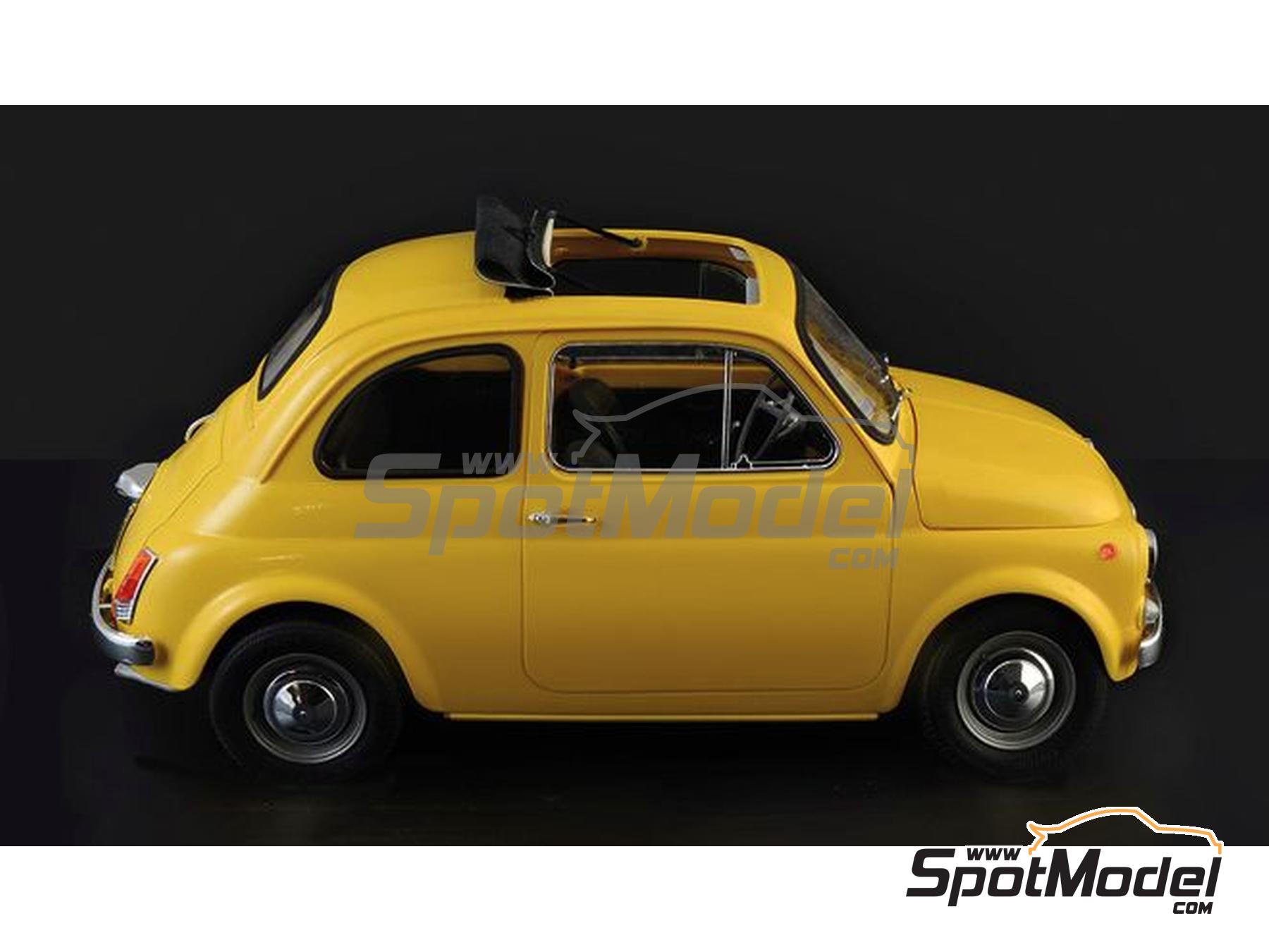 Image 8: Fiat 500 F -  1968 | Car scale model kit in 1/12 scale manufactured by Italeri (ref.&nbsp;4715)