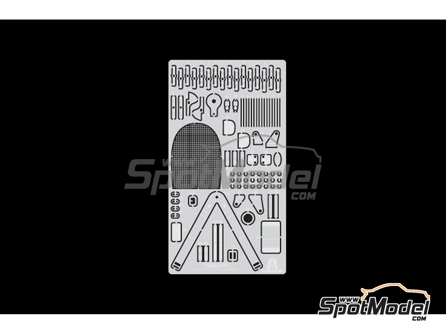 Image 12: Bugatti Type 35B - Targa Florio, Monaco Grand Prix 1928 and 1930 | Car scale model kit in 1/12 scale manufactured by Italeri (ref.&nbsp;4716, also 8001283047166)
