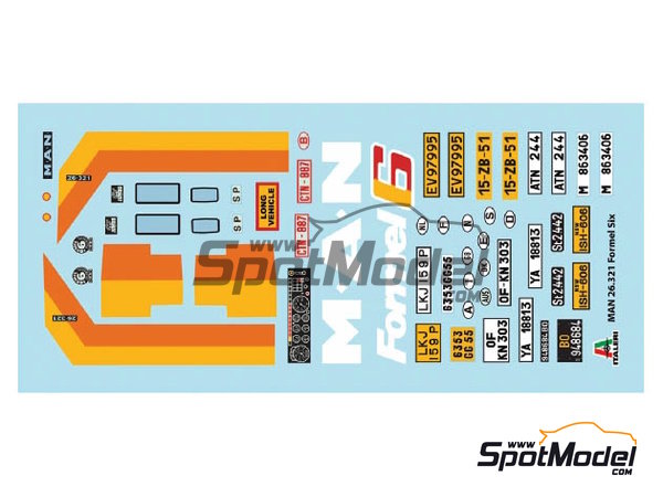 Maquette camion Italeri 1/24 756 Man Formel Six 26-321