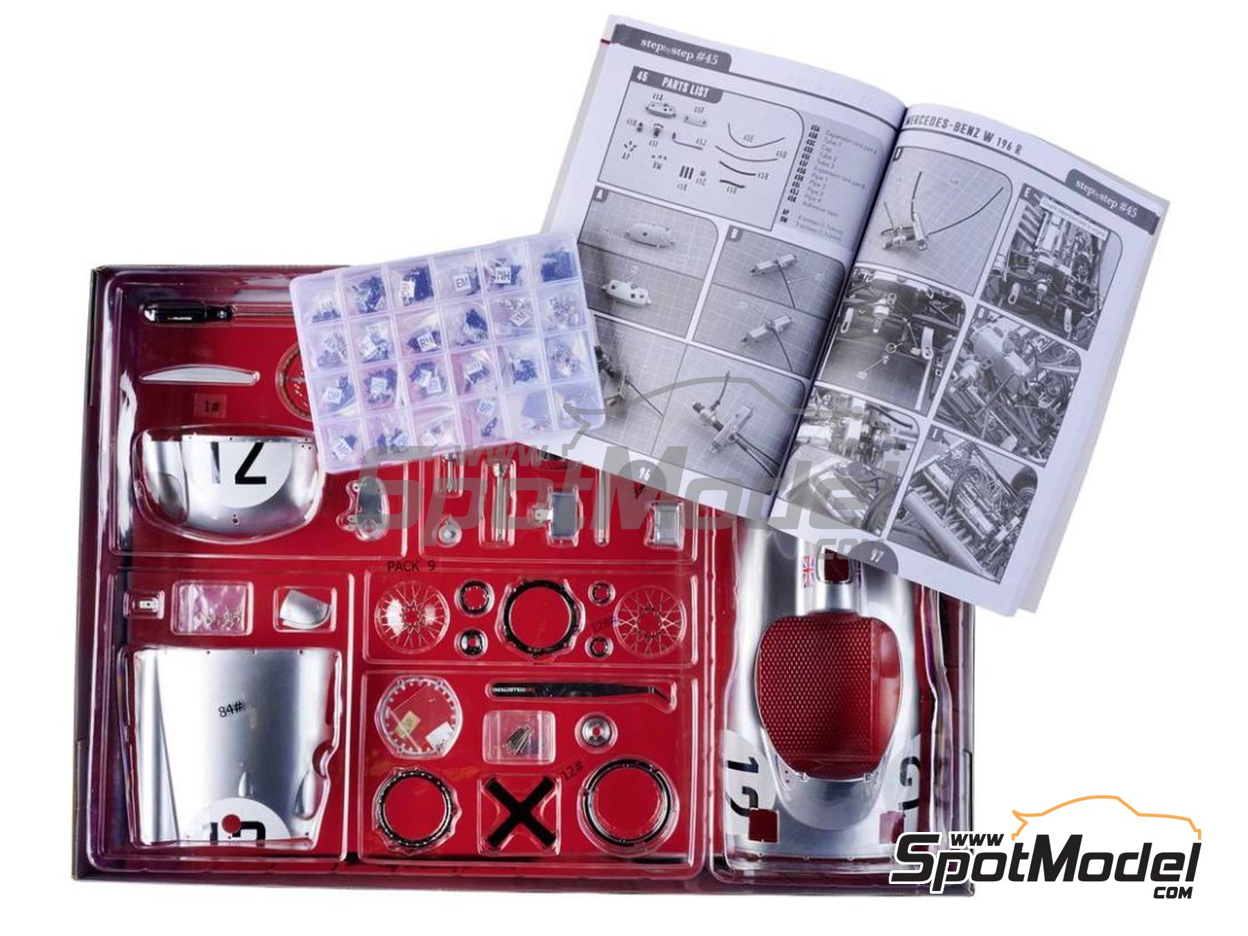 Image 3: Mercedes W196R - Formula 1 World Championship 1955 | Car scale model kit in 1/8 scale manufactured by Ixo Collections (ref.&nbsp;IXC.MRF.F.KIT, also 4895102332700, 10103 and IXC.MRF.KIT)