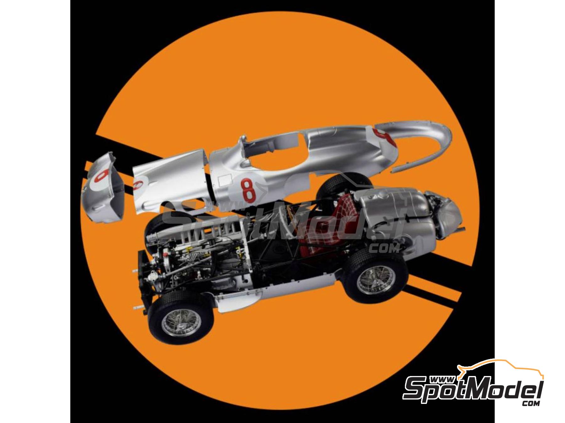 Image 6: Mercedes W196R - Formula 1 World Championship 1955 | Car scale model kit in 1/8 scale manufactured by Ixo Collections (ref.&nbsp;IXC.MRF.F.KIT, also 4895102332700, 10103 and IXC.MRF.KIT)