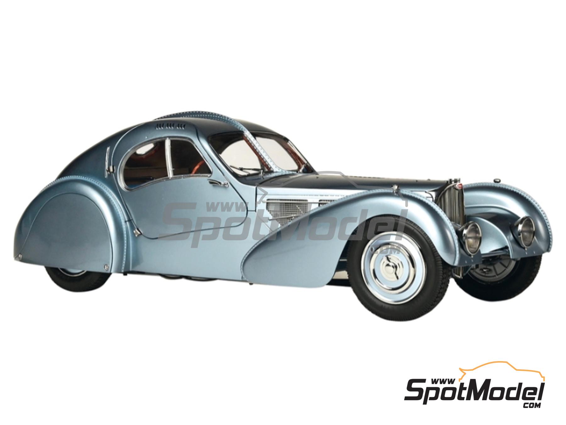 Image 2: Bugatti Atlantic 57SC Rothschild | Car scale model kit in 1/8 scale manufactured by Ixo Collections (ref.&nbsp;DIE-59409, also 4005299013485, IXC.BGA.FK and 520010108)
