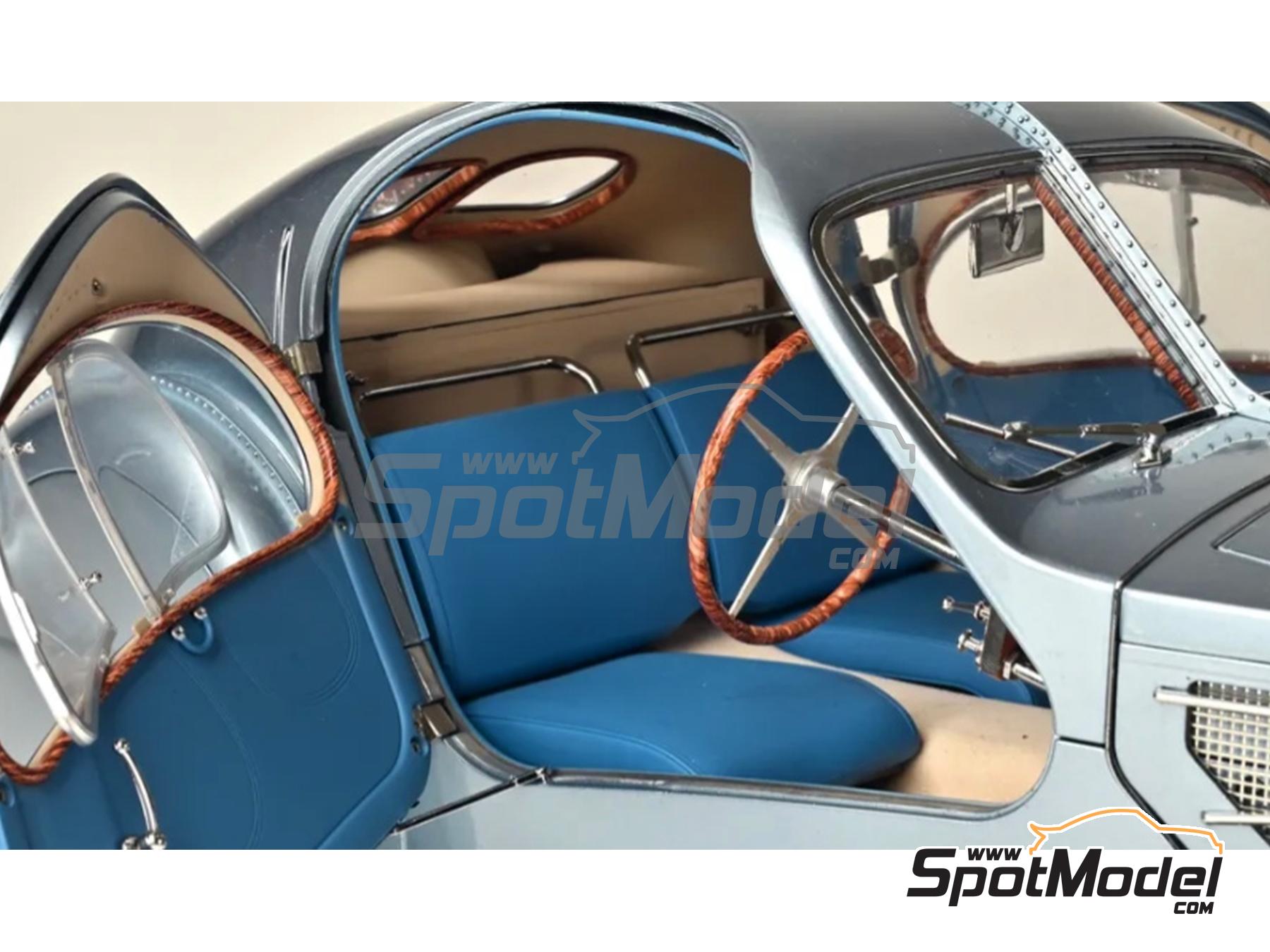 Image 7: Bugatti Atlantic 57SC Rothschild | Car scale model kit in 1/8 scale manufactured by Ixo Collections (ref.&nbsp;DIE-59409, also 4005299013485, IXC.BGA.FK and 520010108)