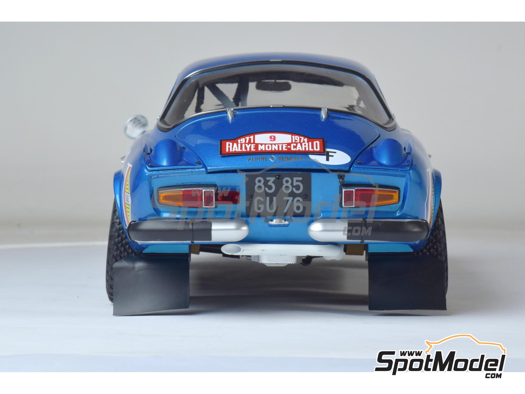 Image 5: Alpine A110 1600 S sponsored by Cibie, Elf - Monte Carlo Rally - Rallye Automobile de Monte-Carlo 1971 | Car scale model kit in 1/8 scale manufactured by Ixo Collections (ref.&nbsp;IXC.ALP.FK)