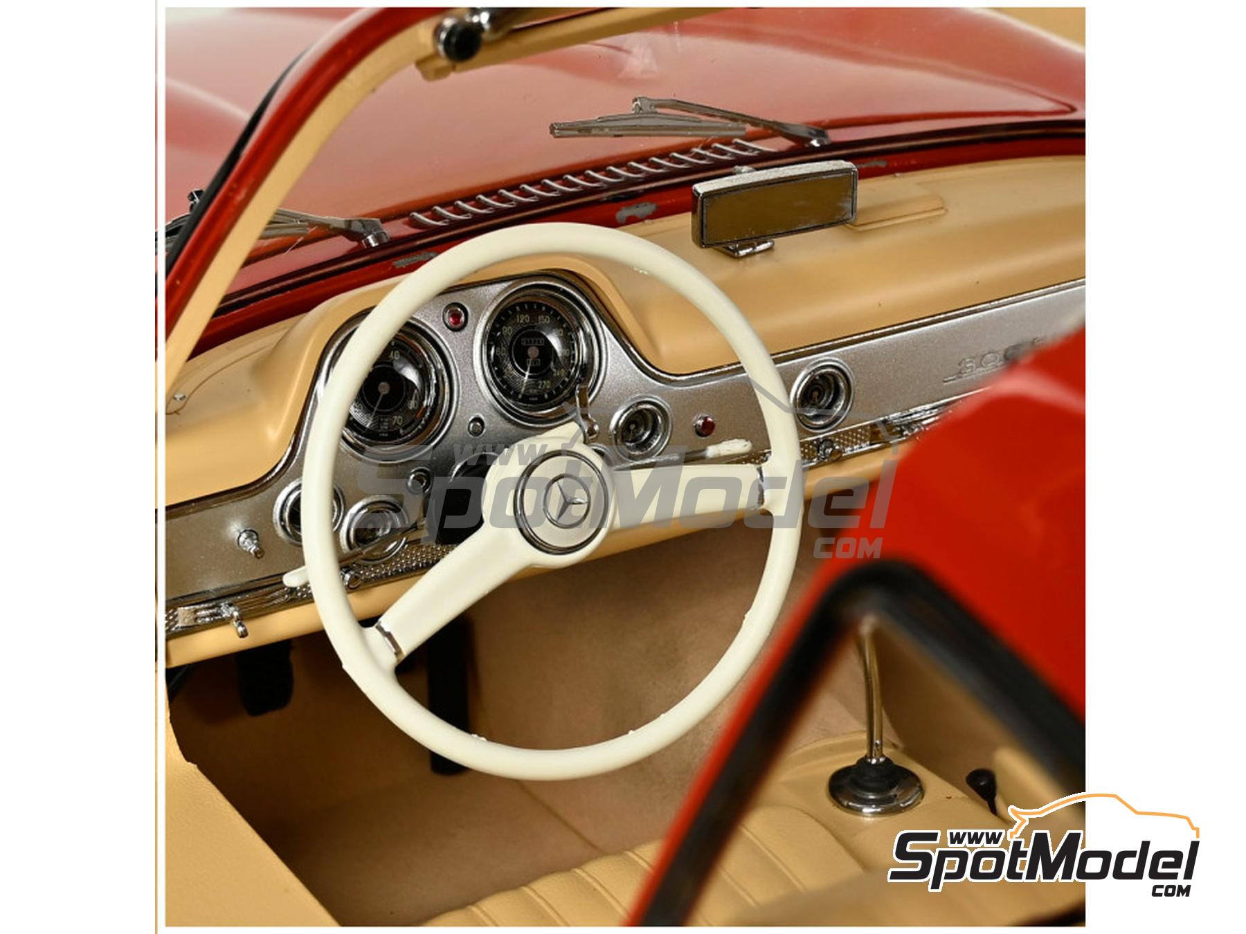 Image 6: Mercedes Benz 300SL Coupe | Car scale model kit in 1/8 scale manufactured by Ixo Collections (ref. IXO-60571, also 4895102344260 and IXC.MBC.RED.FK)