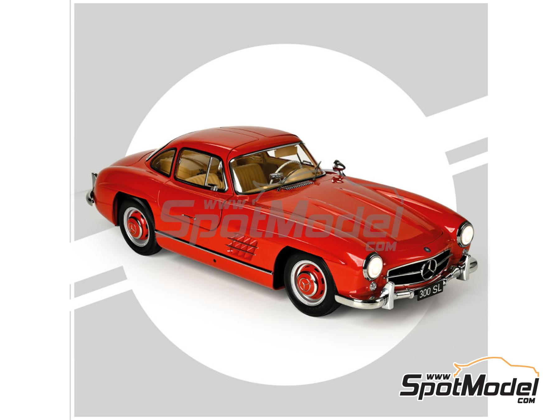 Image 8: Mercedes Benz 300SL Coupe | Car scale model kit in 1/8 scale manufactured by Ixo Collections (ref. IXO-60571, also 4895102344260 and IXC.MBC.RED.FK)