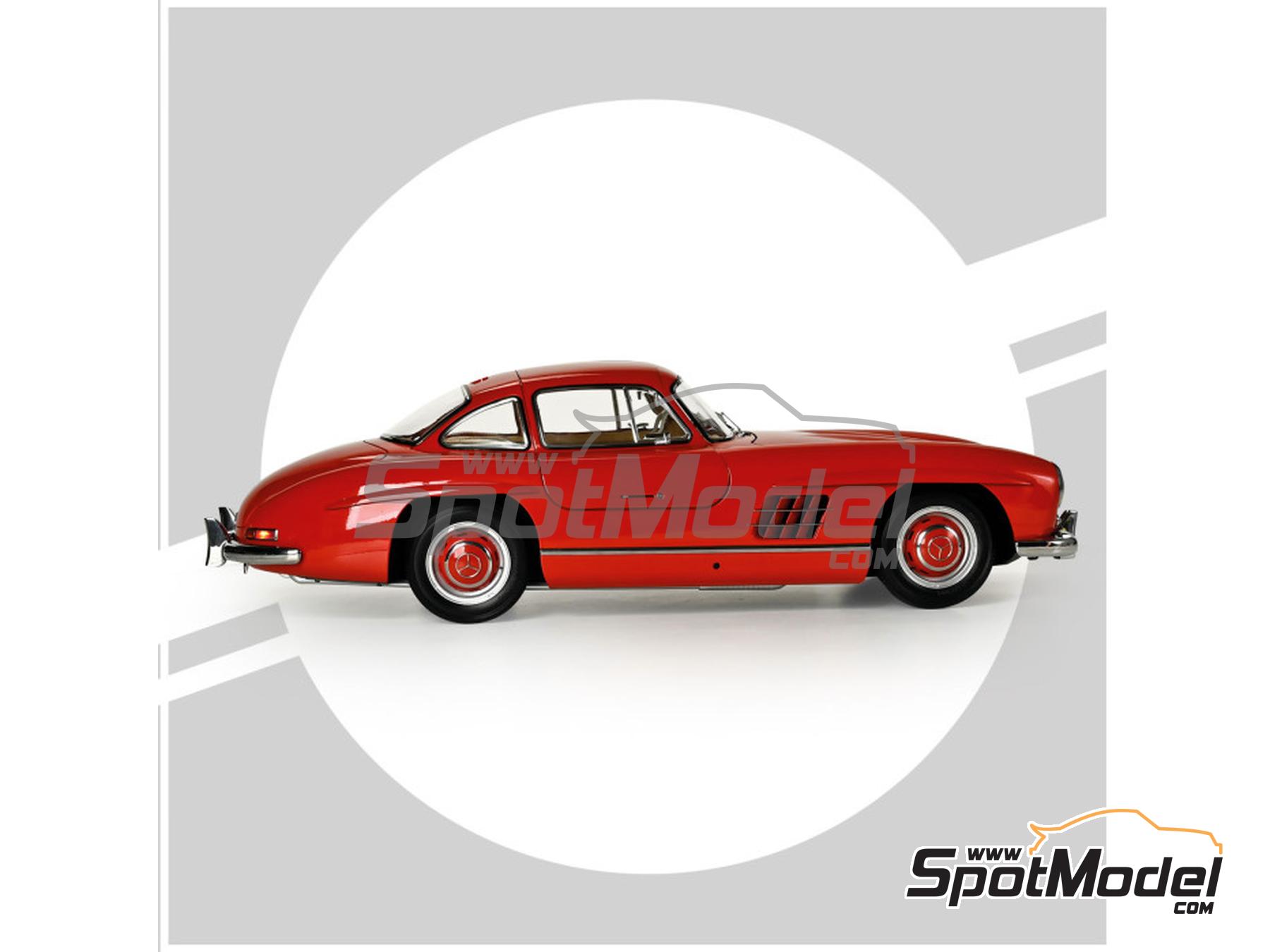 Image 10: Mercedes Benz 300SL Coupe | Car scale model kit in 1/8 scale manufactured by Ixo Collections (ref. IXO-60571, also 4895102344260 and IXC.MBC.RED.FK)