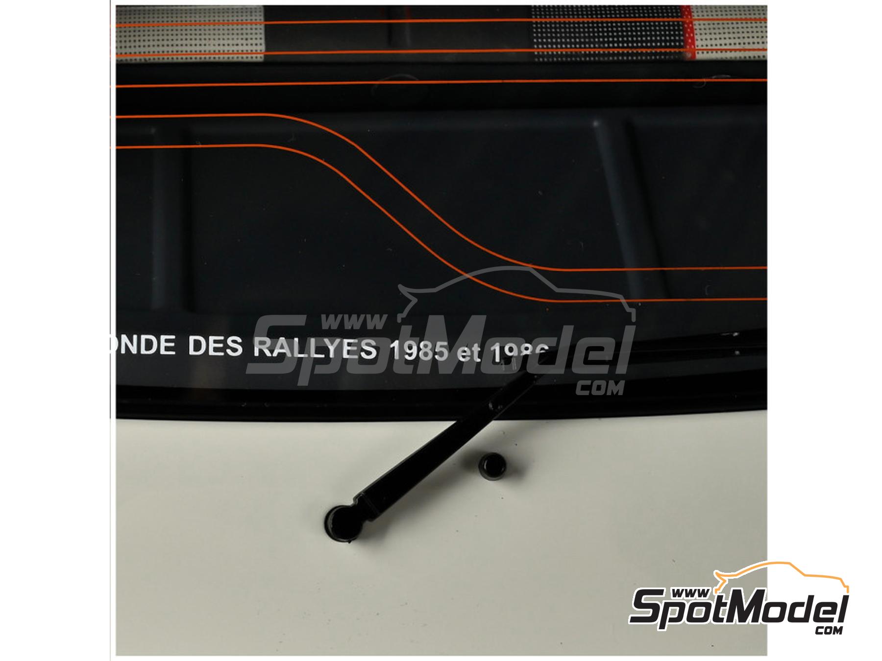 Image 9: Peugeot 205 1.9 GTI White | Car scale model kit in 1/8 scale manufactured by Ixo Collections (ref.&nbsp;IXC.PEU.FK.W)