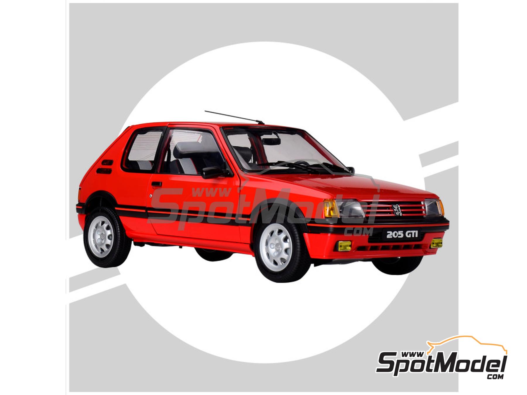 Image 3: Peugeot 205 1.9 GTI Red | Car scale model kit in 1/8 scale manufactured by Ixo Collections (ref.&nbsp;IXC.PGT.FK.R)