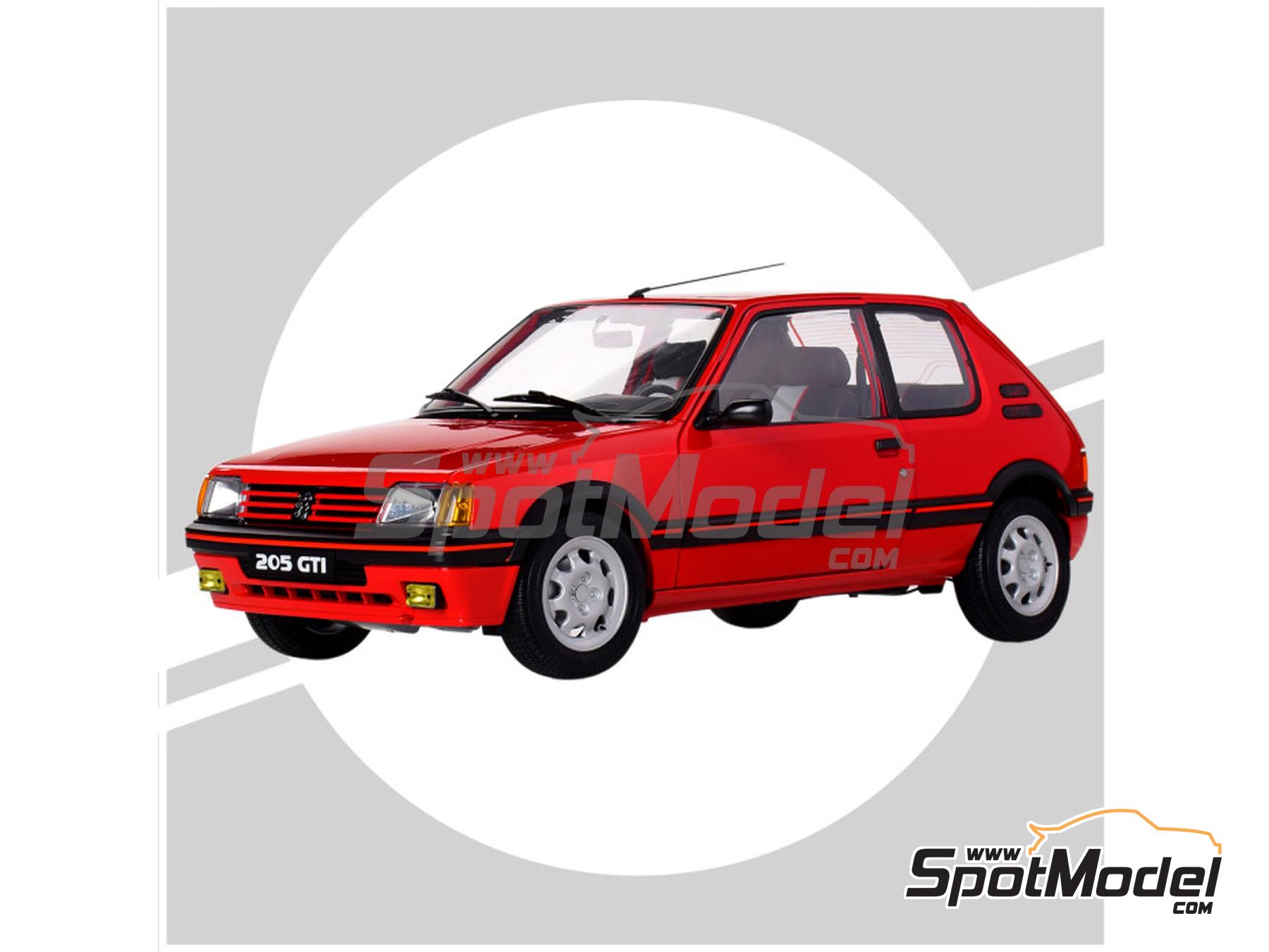 Image 4: Peugeot 205 1.9 GTI Red | Car scale model kit in 1/8 scale manufactured by Ixo Collections (ref.&nbsp;IXC.PGT.FK.R)