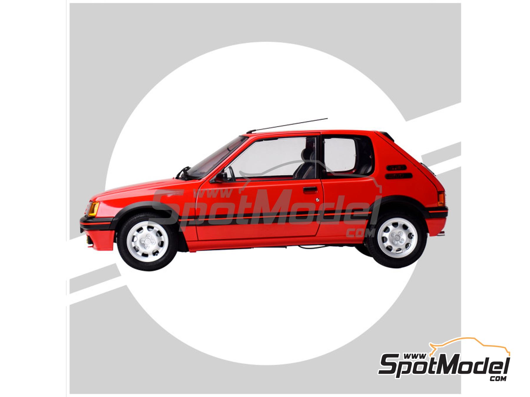 Image 5: Peugeot 205 1.9 GTI Red | Car scale model kit in 1/8 scale manufactured by Ixo Collections (ref.&nbsp;IXC.PGT.FK.R)