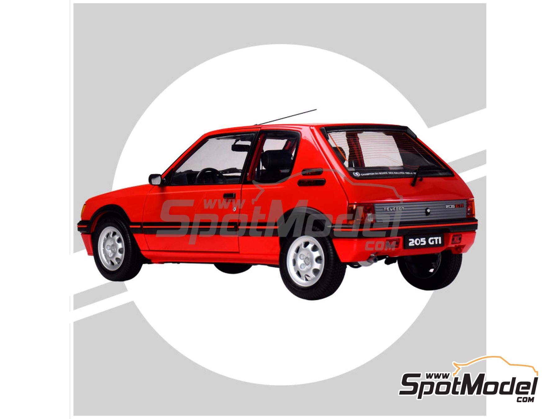 Image 6: Peugeot 205 1.9 GTI Red | Car scale model kit in 1/8 scale manufactured by Ixo Collections (ref.&nbsp;IXC.PGT.FK.R)