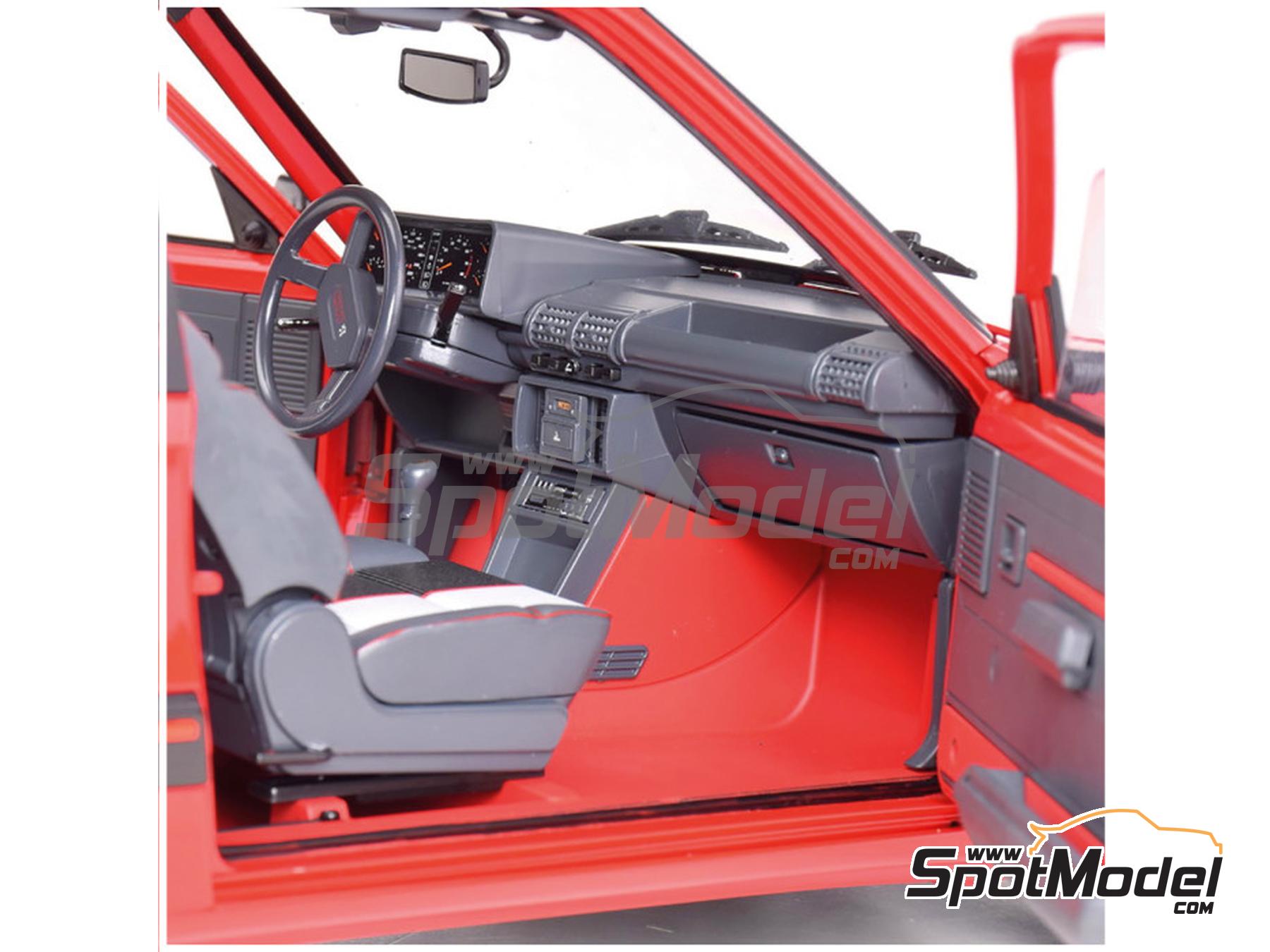 Image 10: Peugeot 205 1.9 GTI Red | Car scale model kit in 1/8 scale manufactured by Ixo Collections (ref.&nbsp;IXC.PGT.FK.R)