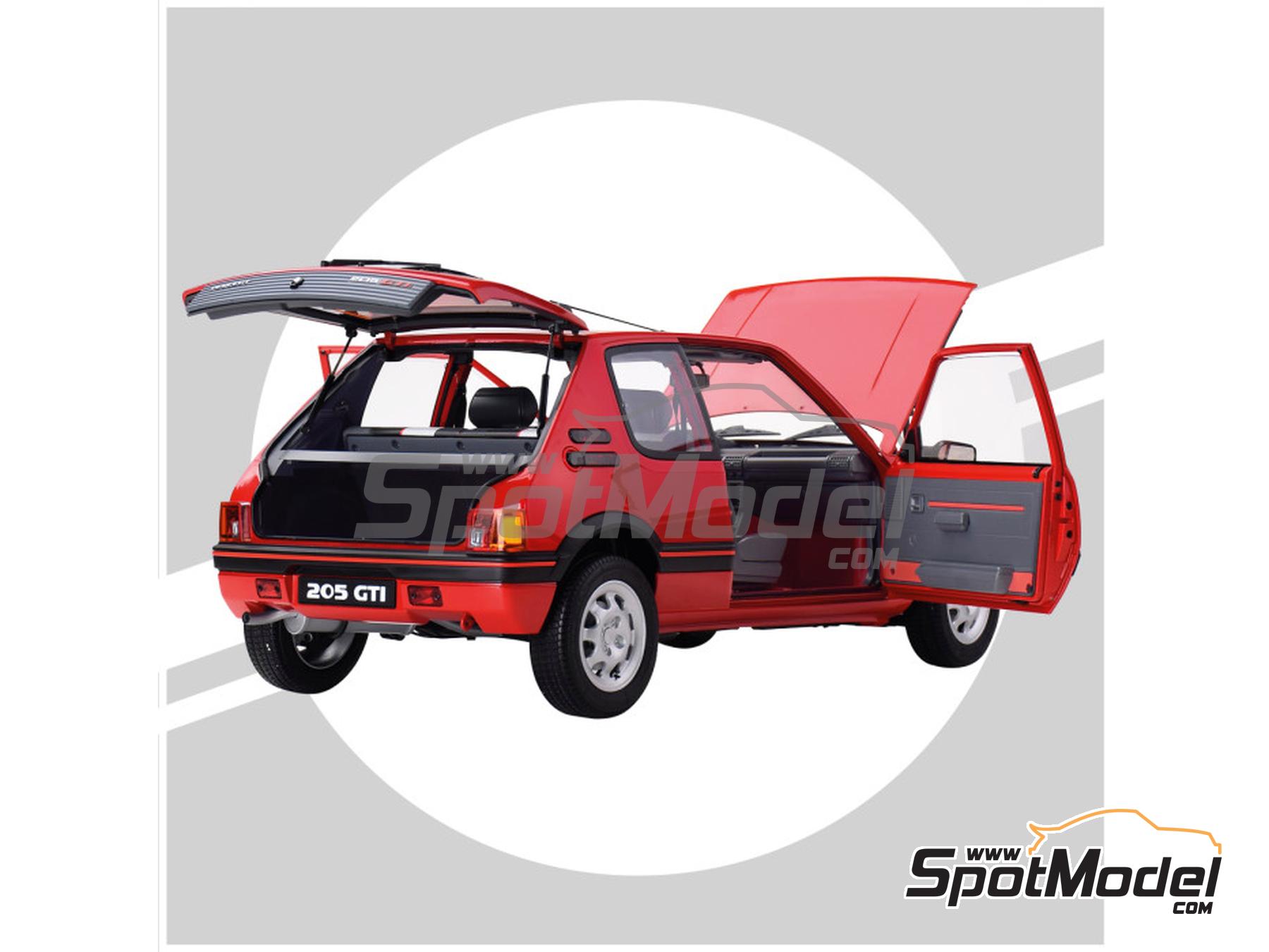 Image 14: Peugeot 205 1.9 GTI Red | Car scale model kit in 1/8 scale manufactured by Ixo Collections (ref.&nbsp;IXC.PGT.FK.R)