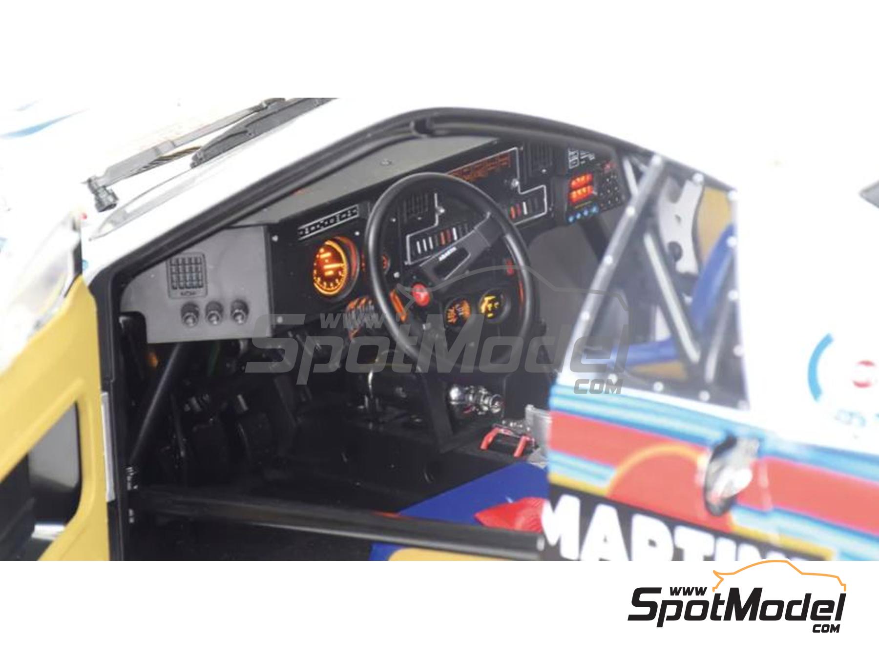 Image 3: Lancia 037 sponsored by Martini - Tour de Corse Rallye de France 1984 | Car scale model kit in 1/8 scale manufactured by Ixo Collections (ref. IXO-62038, also IXC.LNC.FK)