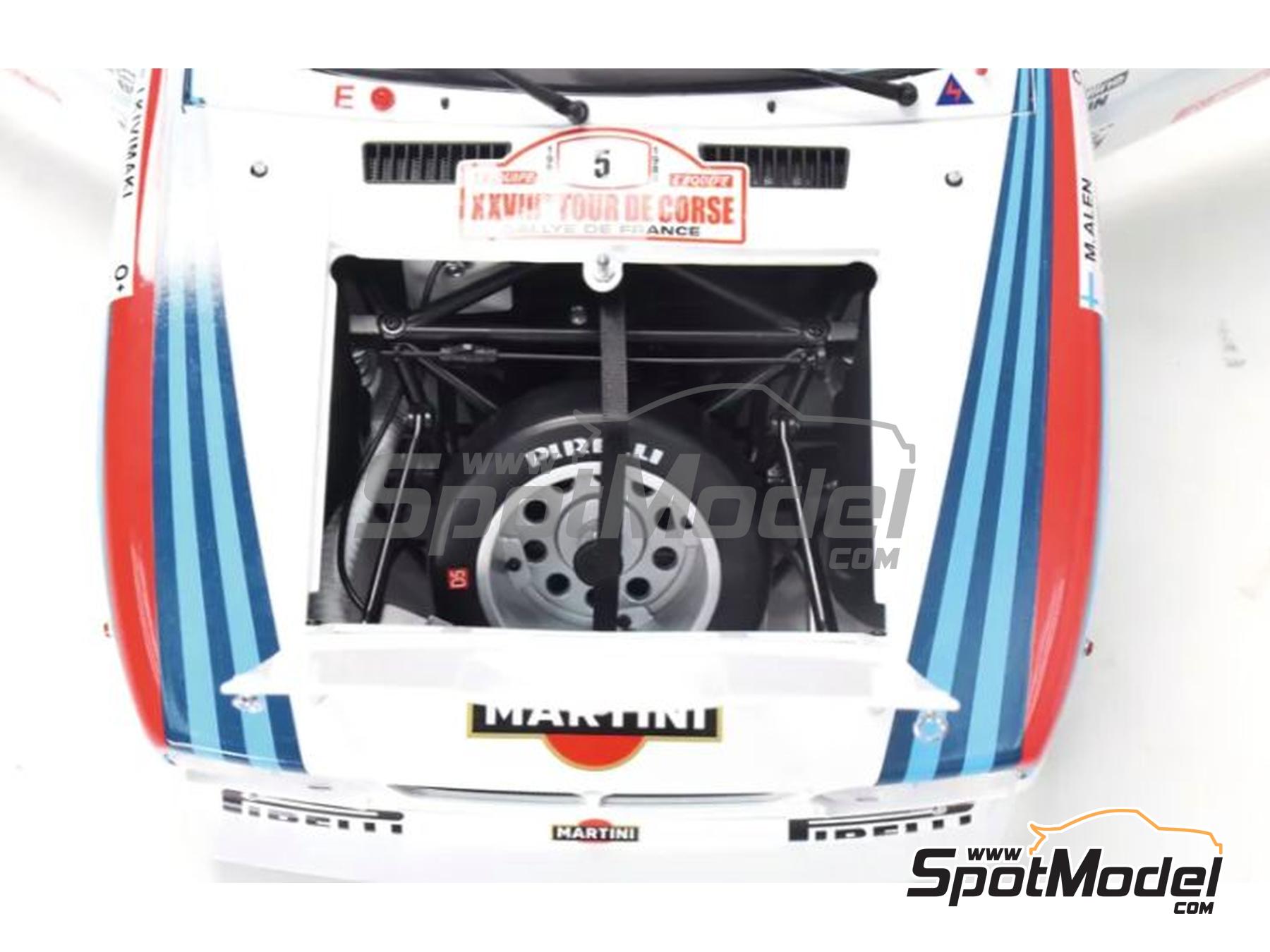 Image 4: Lancia 037 sponsored by Martini - Tour de Corse Rallye de France 1984 | Car scale model kit in 1/8 scale manufactured by Ixo Collections (ref. IXO-62038, also IXC.LNC.FK)