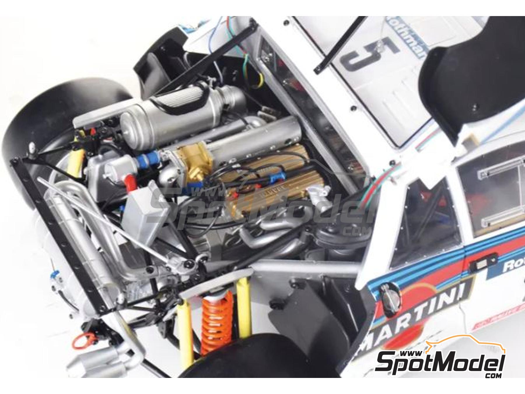 Image 6: Lancia 037 sponsored by Martini - Tour de Corse Rallye de France 1984 | Car scale model kit in 1/8 scale manufactured by Ixo Collections (ref. IXO-62038, also IXC.LNC.FK)