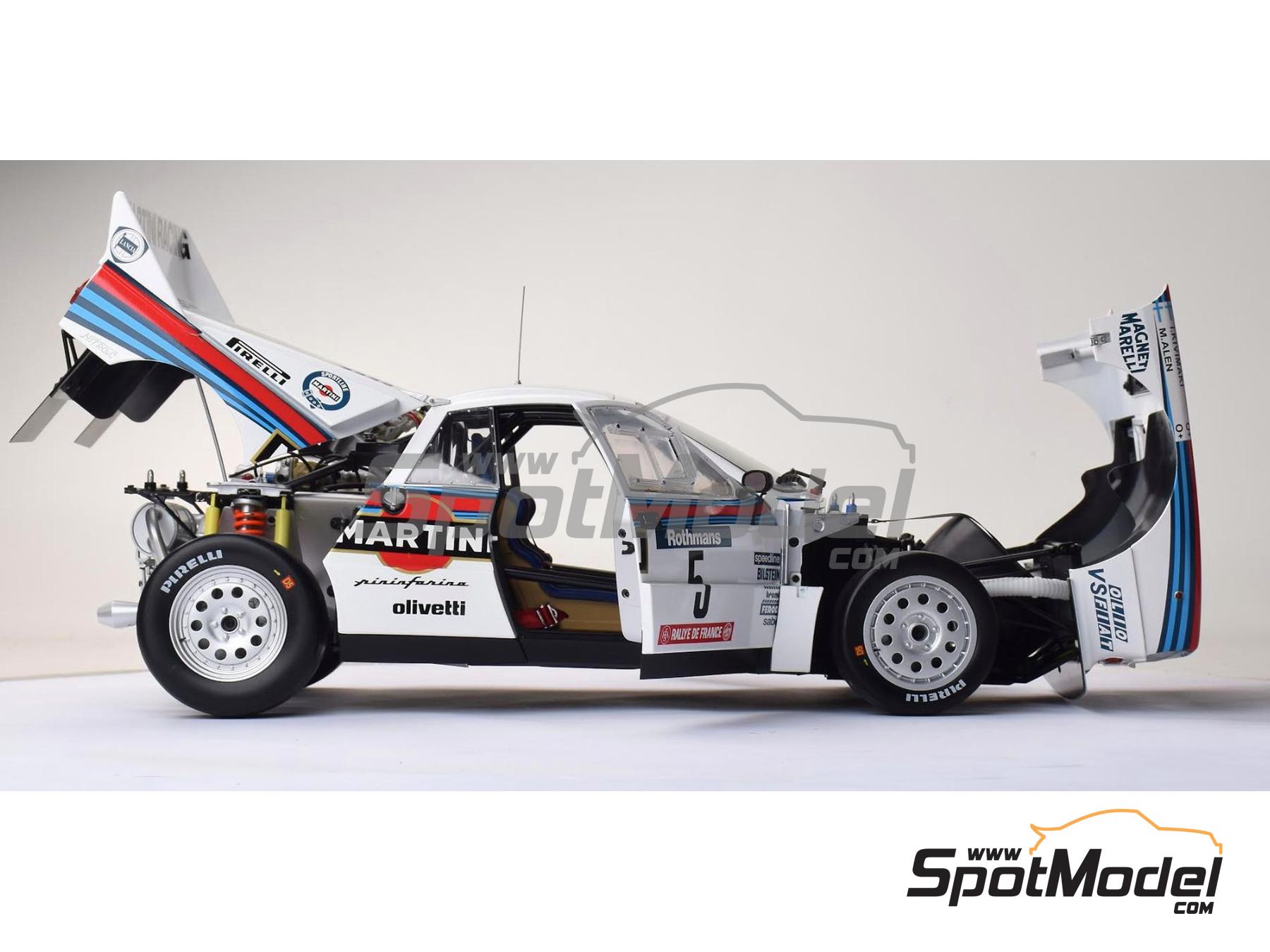 Image 8: Lancia 037 sponsored by Martini - Tour de Corse Rallye de France 1984 | Car scale model kit in 1/8 scale manufactured by Ixo Collections (ref. IXO-62038, also IXC.LNC.FK)