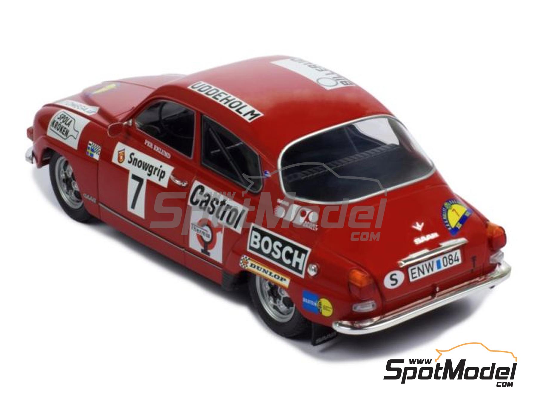 Image 4: Saab 96 V4 Arvika MK Team sponsored by Spola Kr&ouml;ken - Svezia Sweden Rally 1973 | Diecast model car in 1/18 scale manufactured by Ixo Models (ref.&nbsp;DIE-62308, also 18RMC086B)