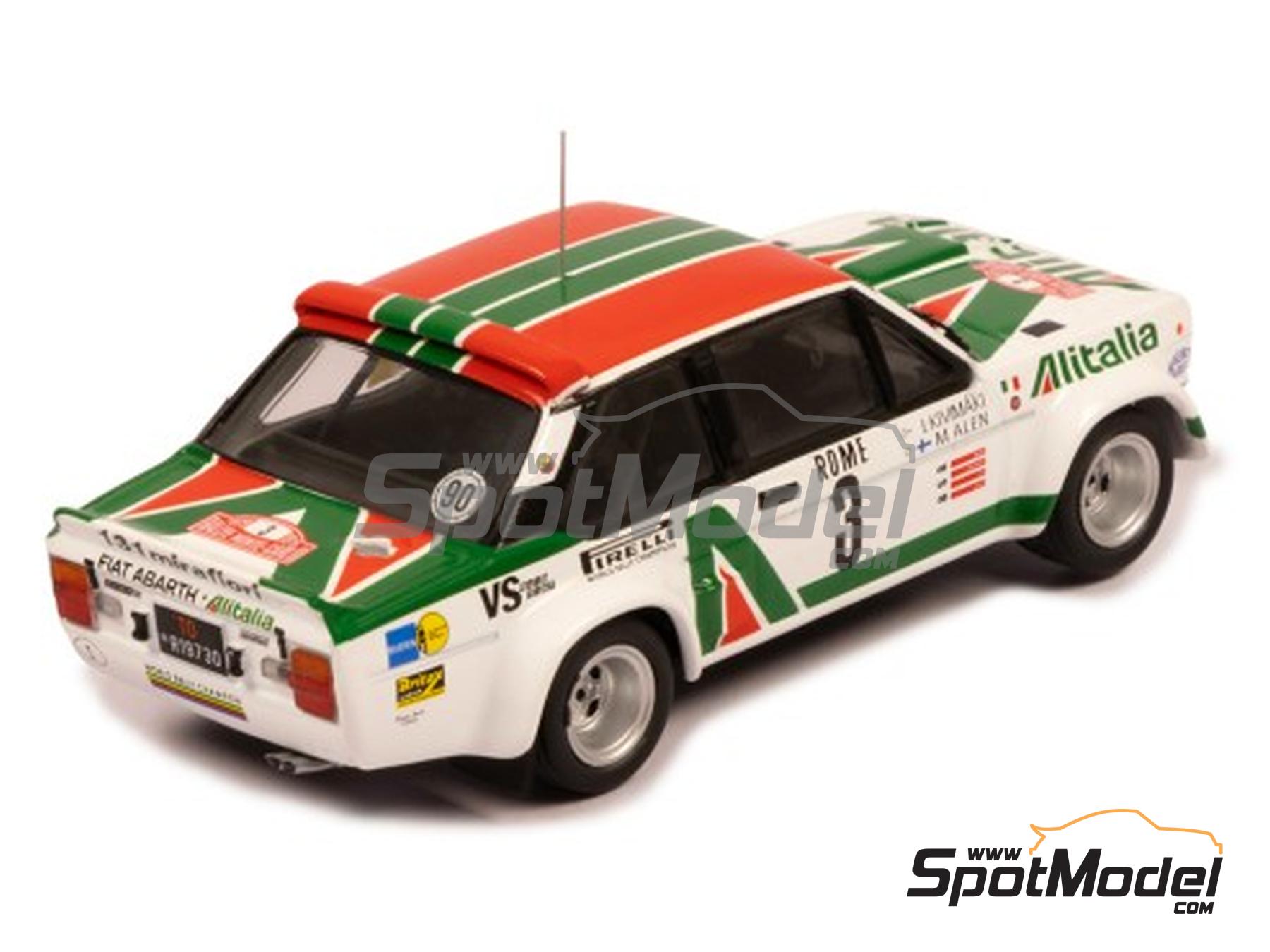 Image 5: Fiat 131 Abarth sponsored by Alitalia - Monte Carlo Rally - Rallye Automobile de Monte-Carlo 1979 | Diecast model car in 1/43 scale manufactured by Ixo Models (ref.&nbsp;DIE-62485, also RAC446A.22)