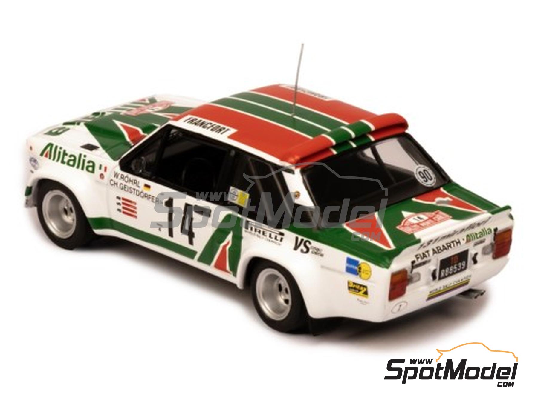 Image 3: Fiat 131 Abarth sponsored by Alitalia - Monte Carlo Rally - Rallye Automobile de Monte-Carlo 1979 | Diecast model car in 1/43 scale manufactured by Ixo Models (ref.&nbsp;DIE-62939, also RAC446B.22)