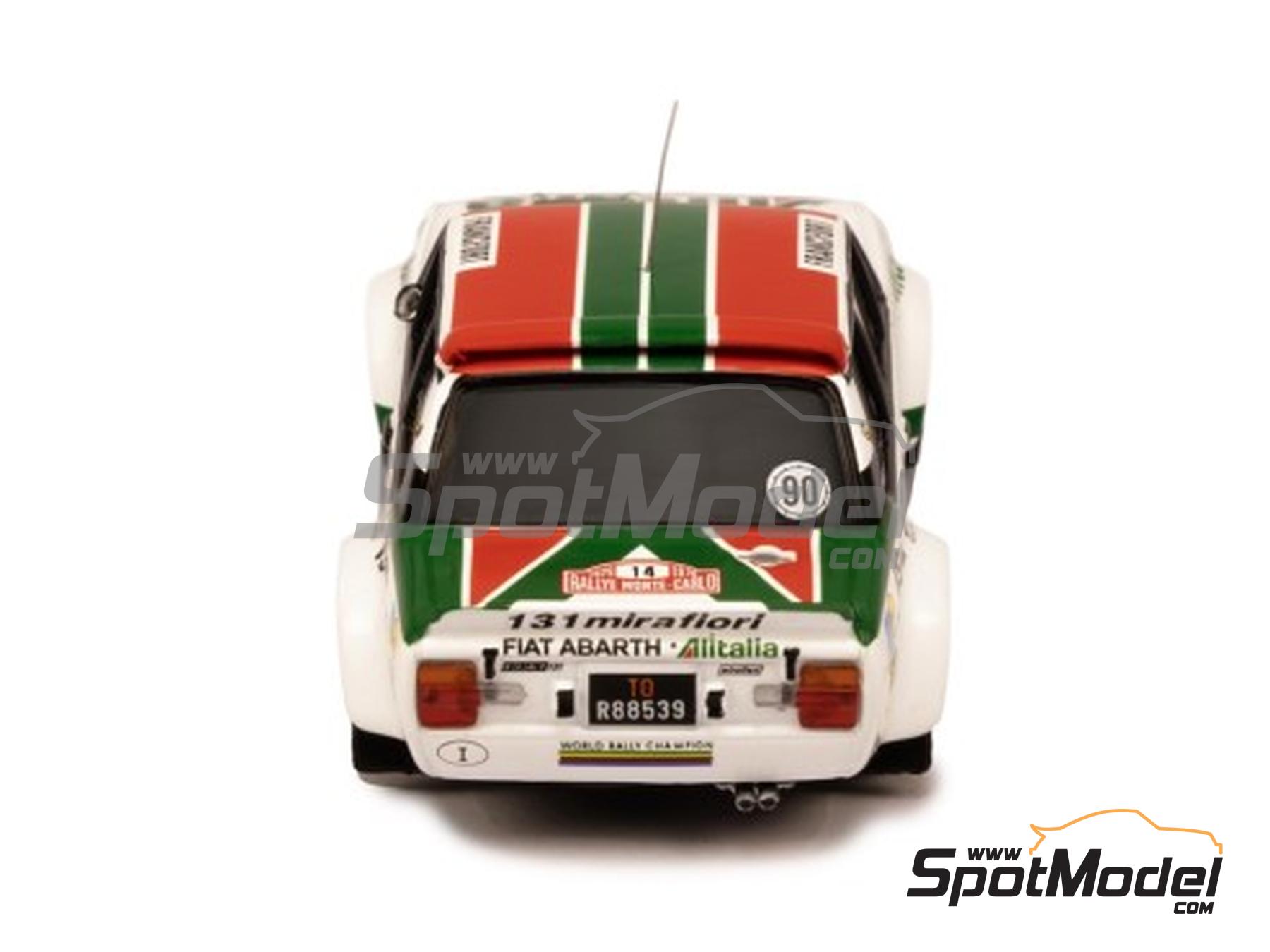 Image 4: Fiat 131 Abarth sponsored by Alitalia - Monte Carlo Rally - Rallye Automobile de Monte-Carlo 1979 | Diecast model car in 1/43 scale manufactured by Ixo Models (ref.&nbsp;DIE-62939, also RAC446B.22)