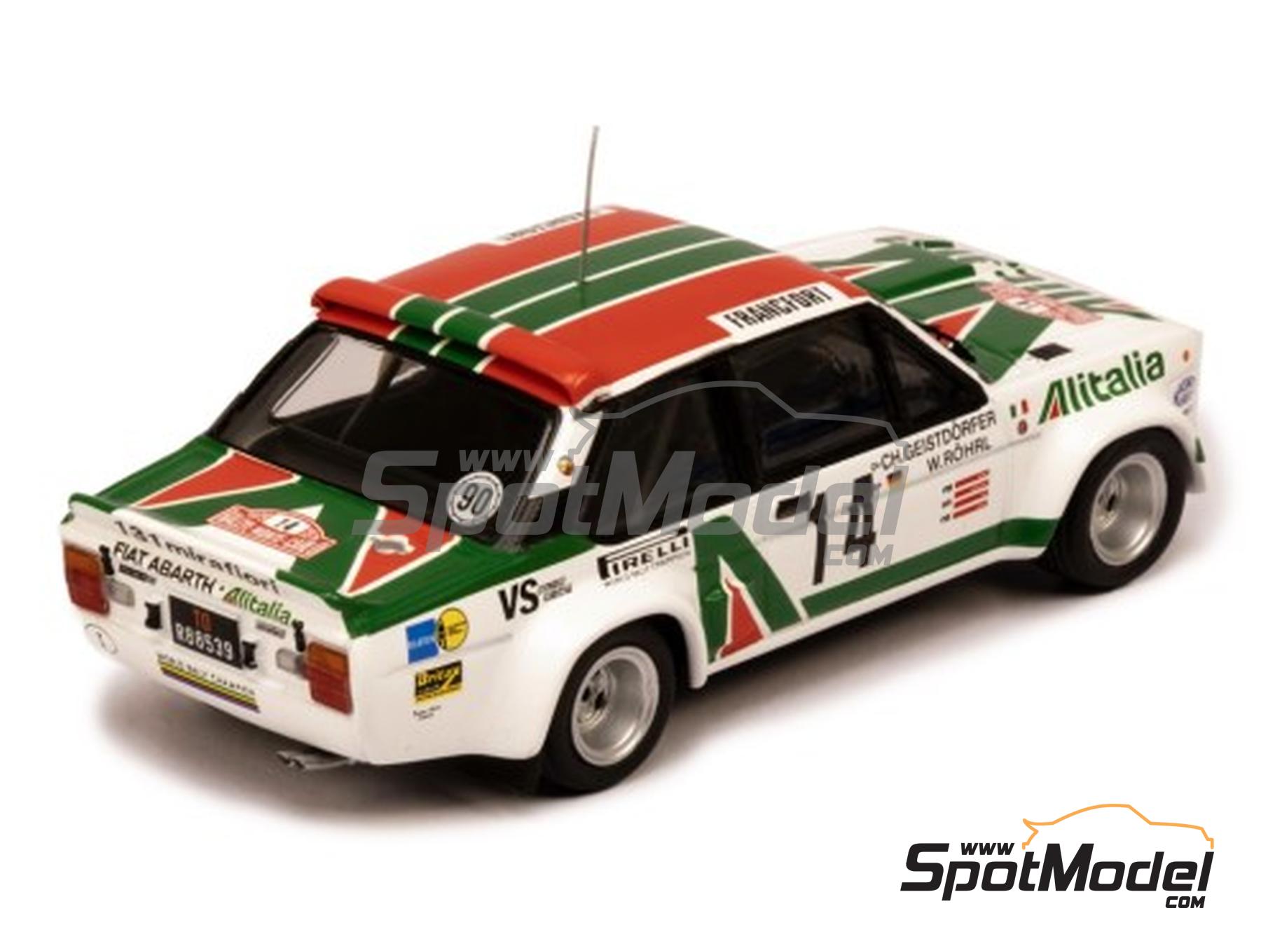 Image 5: Fiat 131 Abarth sponsored by Alitalia - Monte Carlo Rally - Rallye Automobile de Monte-Carlo 1979 | Diecast model car in 1/43 scale manufactured by Ixo Models (ref.&nbsp;DIE-62939, also RAC446B.22)
