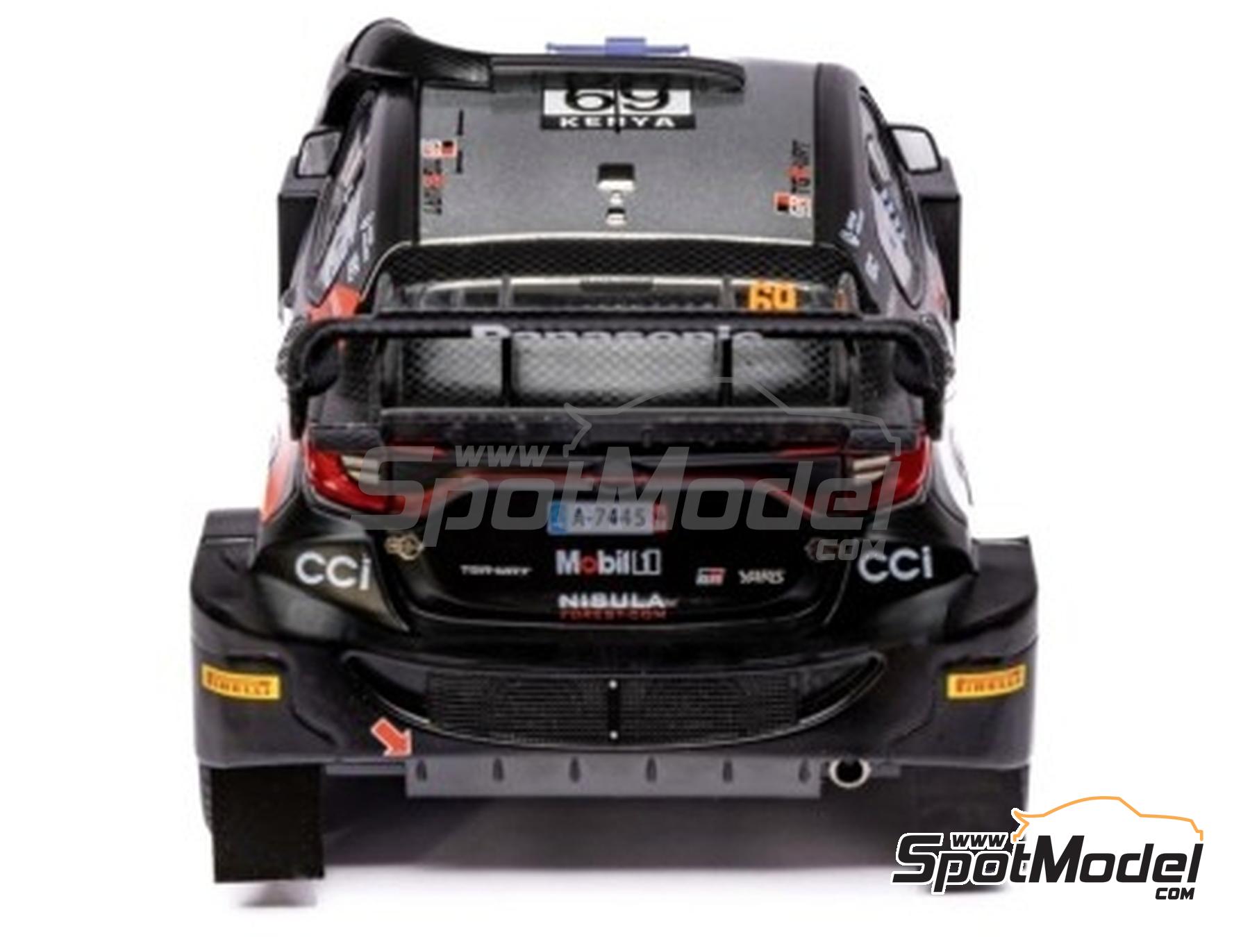 Image 3: Toyota Yaris GR Hybrid Rally1 Toyota Gazoo Racing WRT Team sponsored by Denso, CCi - Safary Rally Kenya 2024 | Diecast model car in 1/18 scale manufactured by Ixo Models (ref.&nbsp;DIE-63186, also 4895102344741 and 18RMC206.22)
