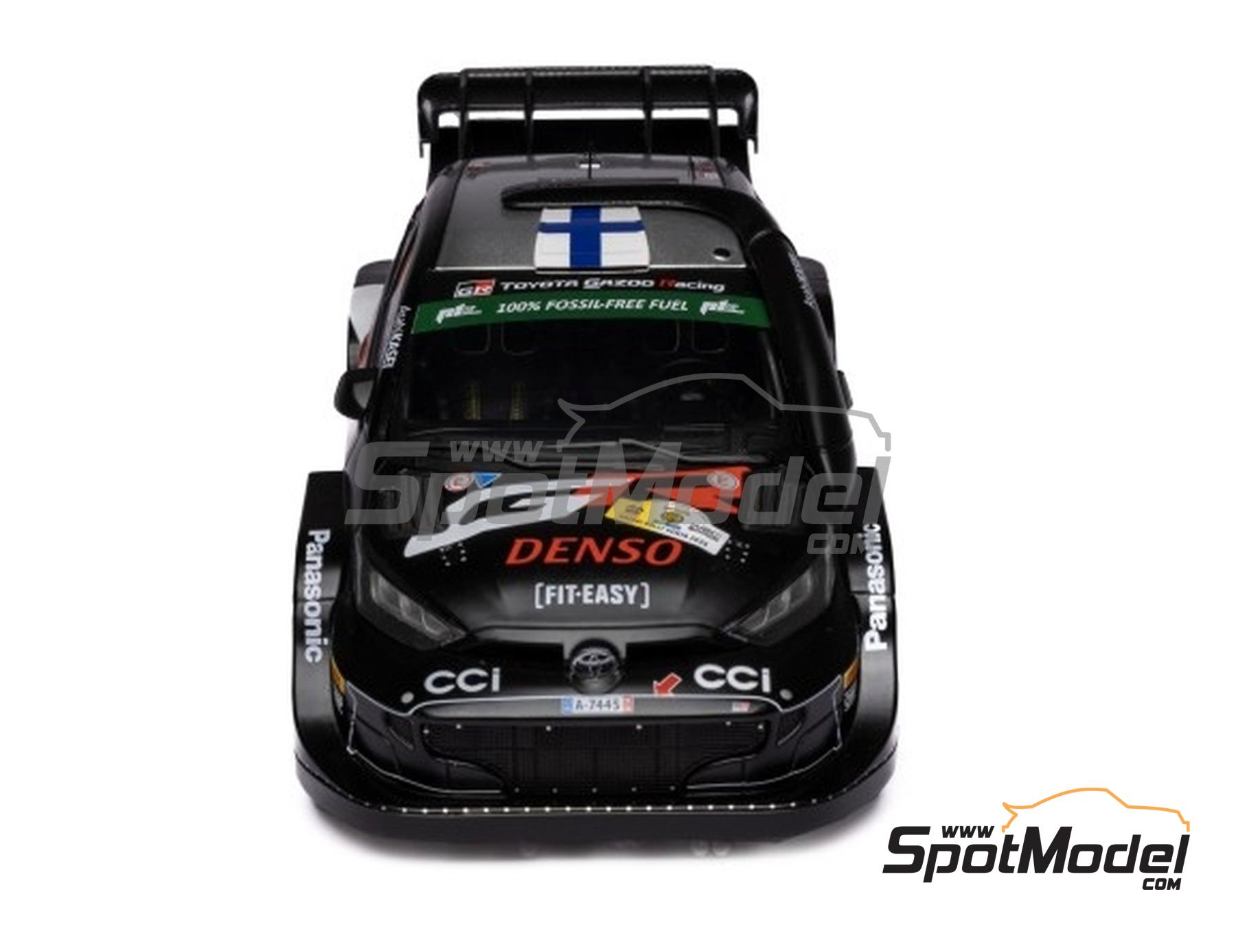 Image 7: Toyota Yaris GR Hybrid Rally1 Toyota Gazoo Racing WRT Team sponsored by Denso, CCi - Safary Rally Kenya 2024 | Diecast model car in 1/18 scale manufactured by Ixo Models (ref.&nbsp;DIE-63186, also 4895102344741 and 18RMC206.22)