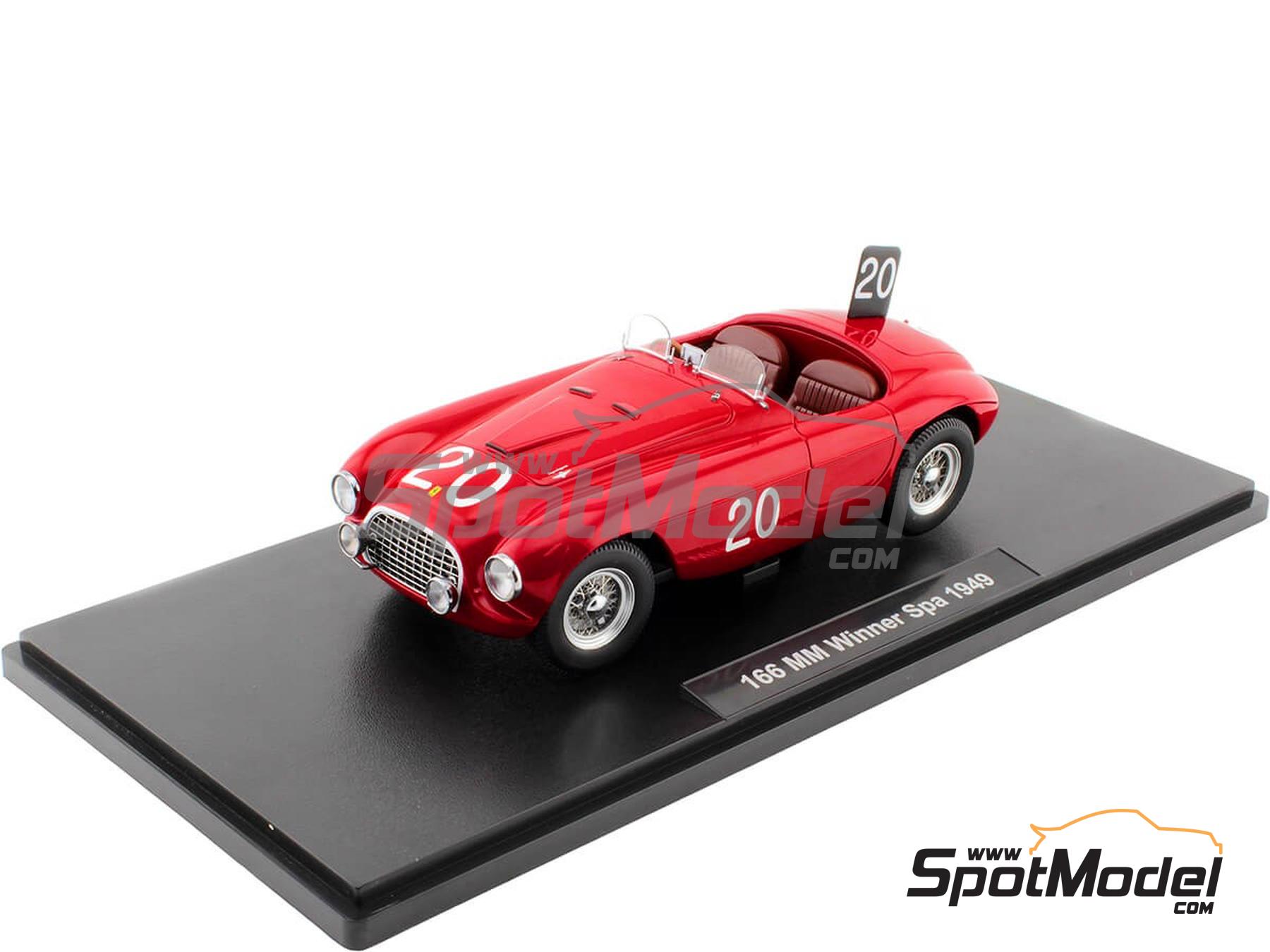 Image 7: Ferrari 166 MM - 24 Hours SPA Francorchamps 1949 | Diecast model car in 1/18 scale manufactured by KK Scale (ref.&nbsp;DIE-59892, also 4260699760845 and KKDC180914)