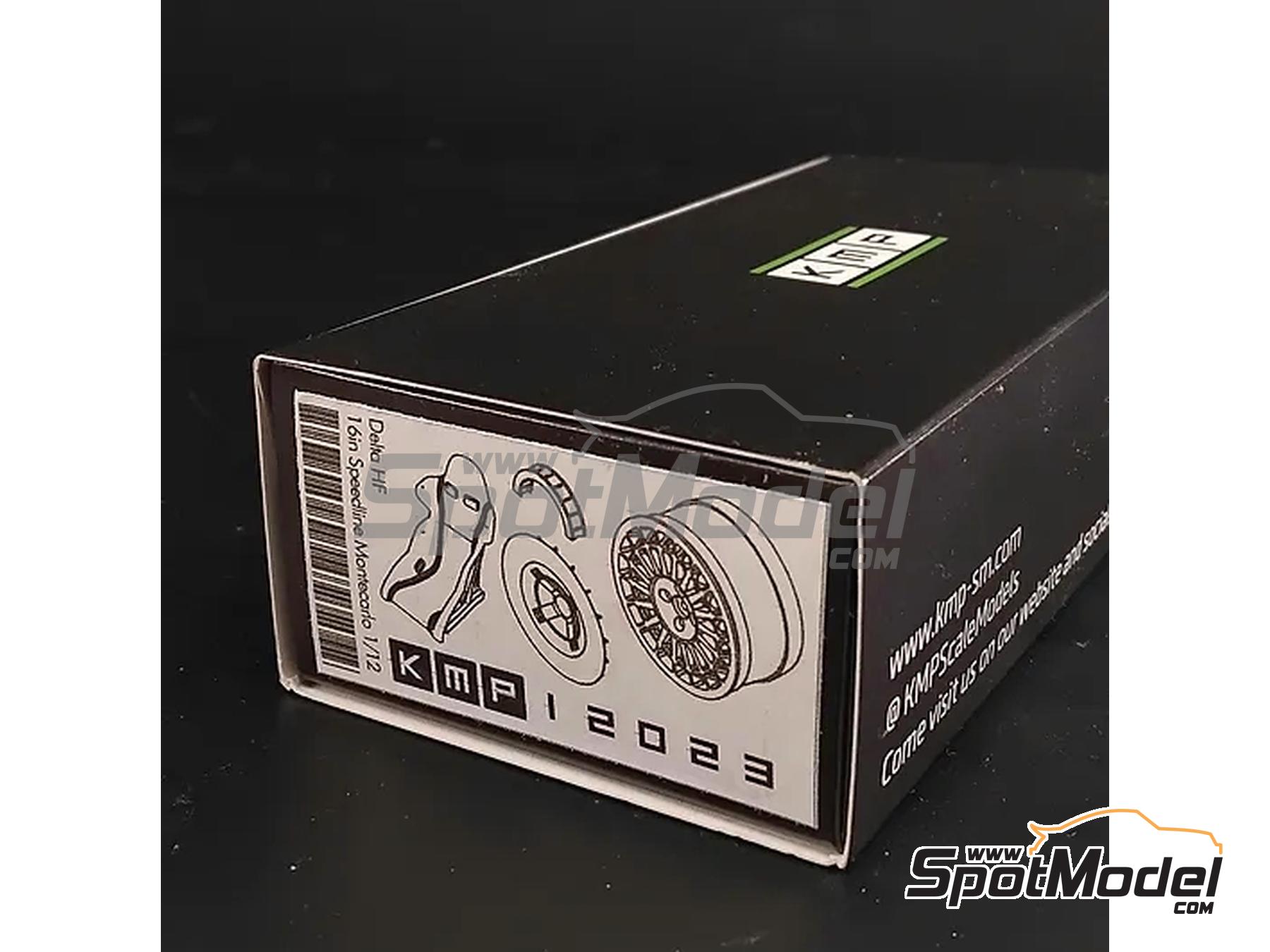 Image 1: Speedline rims for Lancia Delta HF 16V | Detail up set in 1/12 scale manufactured by KMP Kool Models Production (ref.&nbsp;KMP-12023, also 12023)
