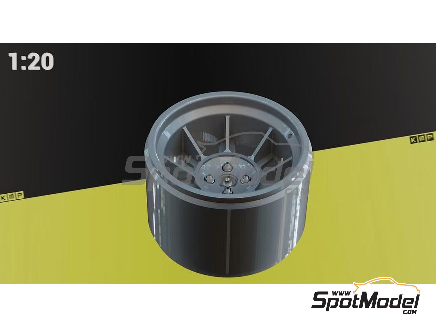 Image 2: Abarth Campagnolo rims for Fiat 131 | Rims in 1/20 scale manufactured by KMP Kool Models Production (ref.&nbsp;KMP-20022, also 20022)