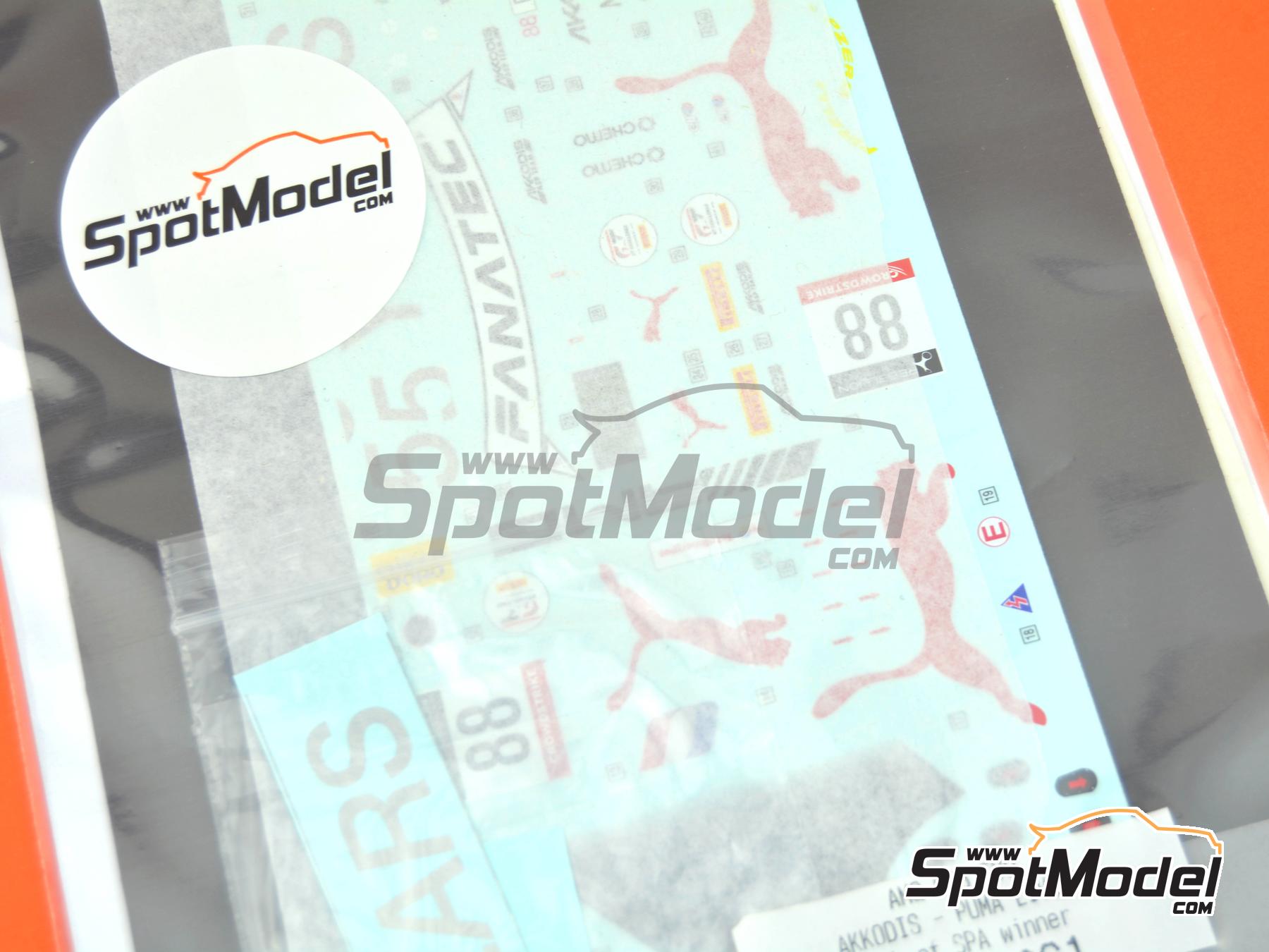 Image 4: Mercedes AMG GT3 Evo Akkodis Team sponsored by Puma - TotalEnergies 24 hours of Spa 2022 | Marking / livery in 1/24 scale manufactured by KMP Kool Models Production (ref.&nbsp;KMP-24061, also 24061)