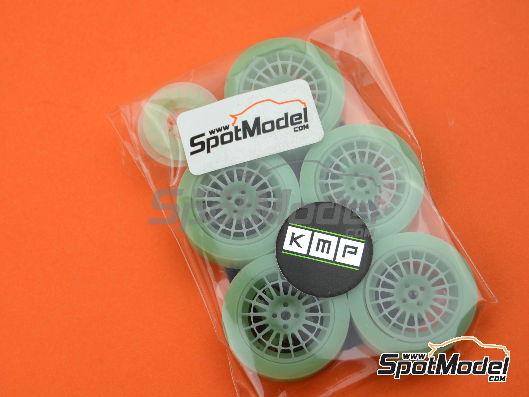 Image 5: Speedline for Lancia Delta HF 1993 | Rims and tyres set in 1/24 scale manufactured by KMP Kool Models Production (ref.&nbsp;KMP-TK24005, also TK24005)