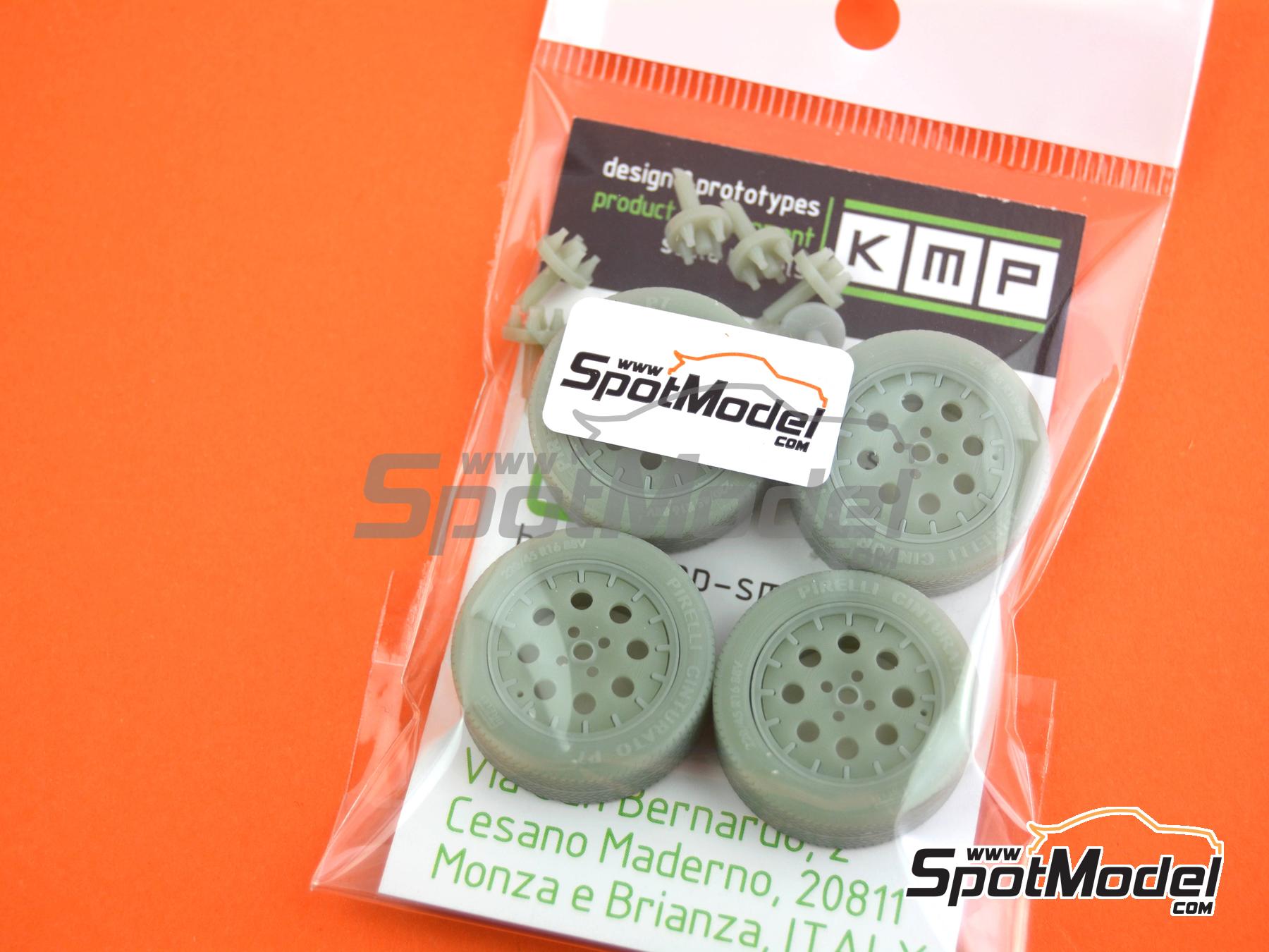 Image 5: Lancia Delta 16V | Rims and tyres set in 1/24 scale manufactured by KMP Kool Models Production (ref.&nbsp;KMP-TK24030, also TK24030)