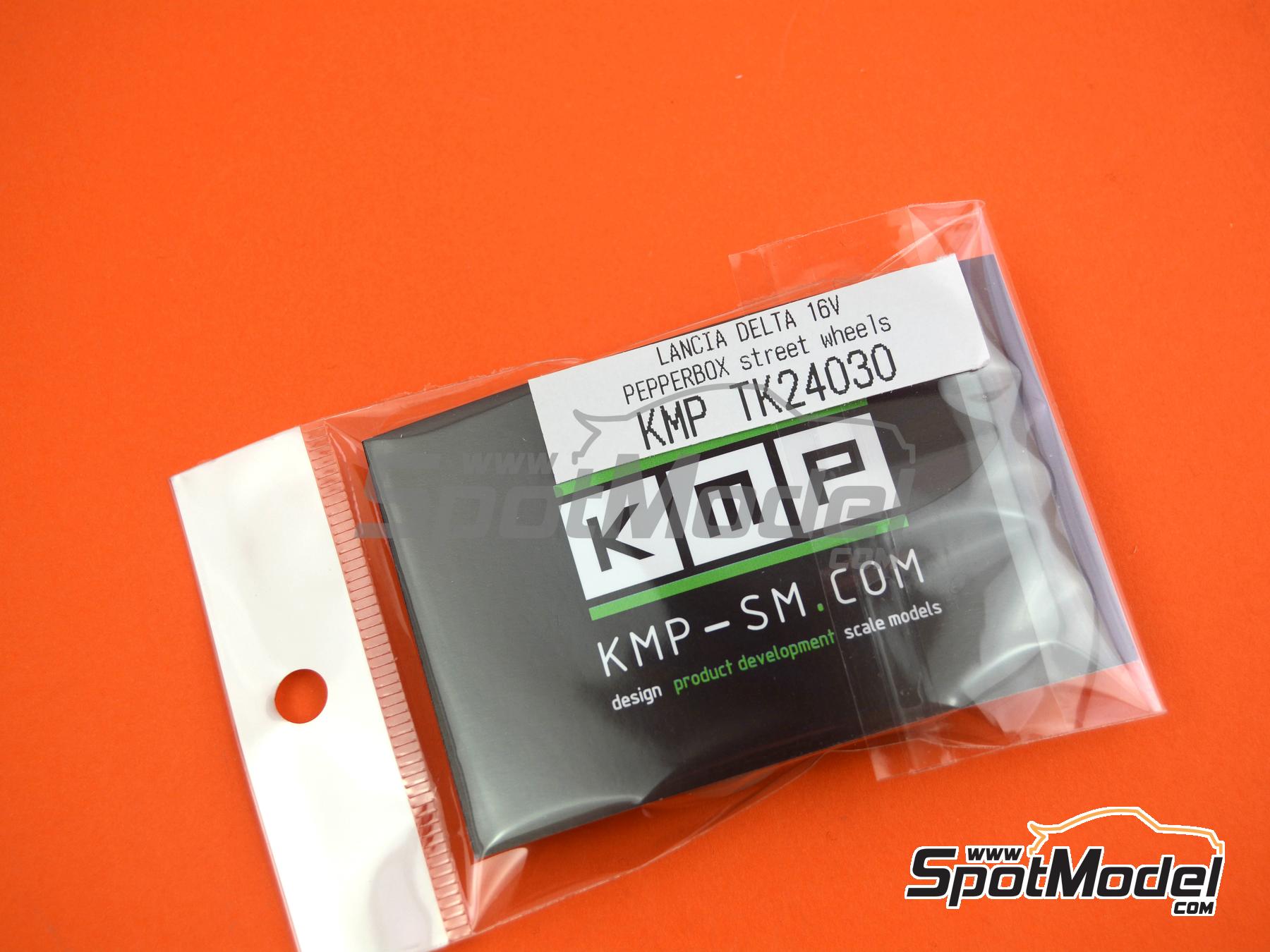 Image 6: Lancia Delta 16V | Rims and tyres set in 1/24 scale manufactured by KMP Kool Models Production (ref.&nbsp;KMP-TK24030, also TK24030)