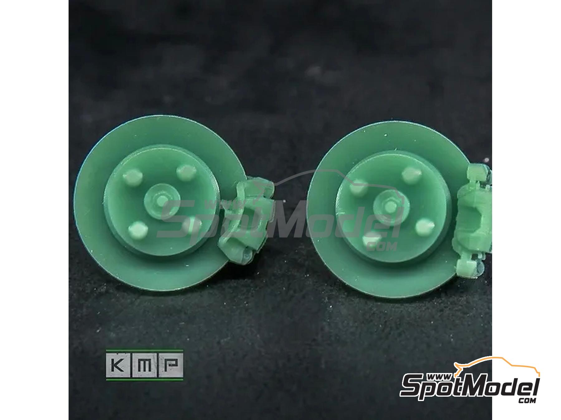 Image 3: Campagnolo 13 inches - Fiat 124 Abarth | Rims and tyres set in 1/24 scale manufactured by KMP Kool Models Production (ref.&nbsp;KMP-TK24055, also TK24055)