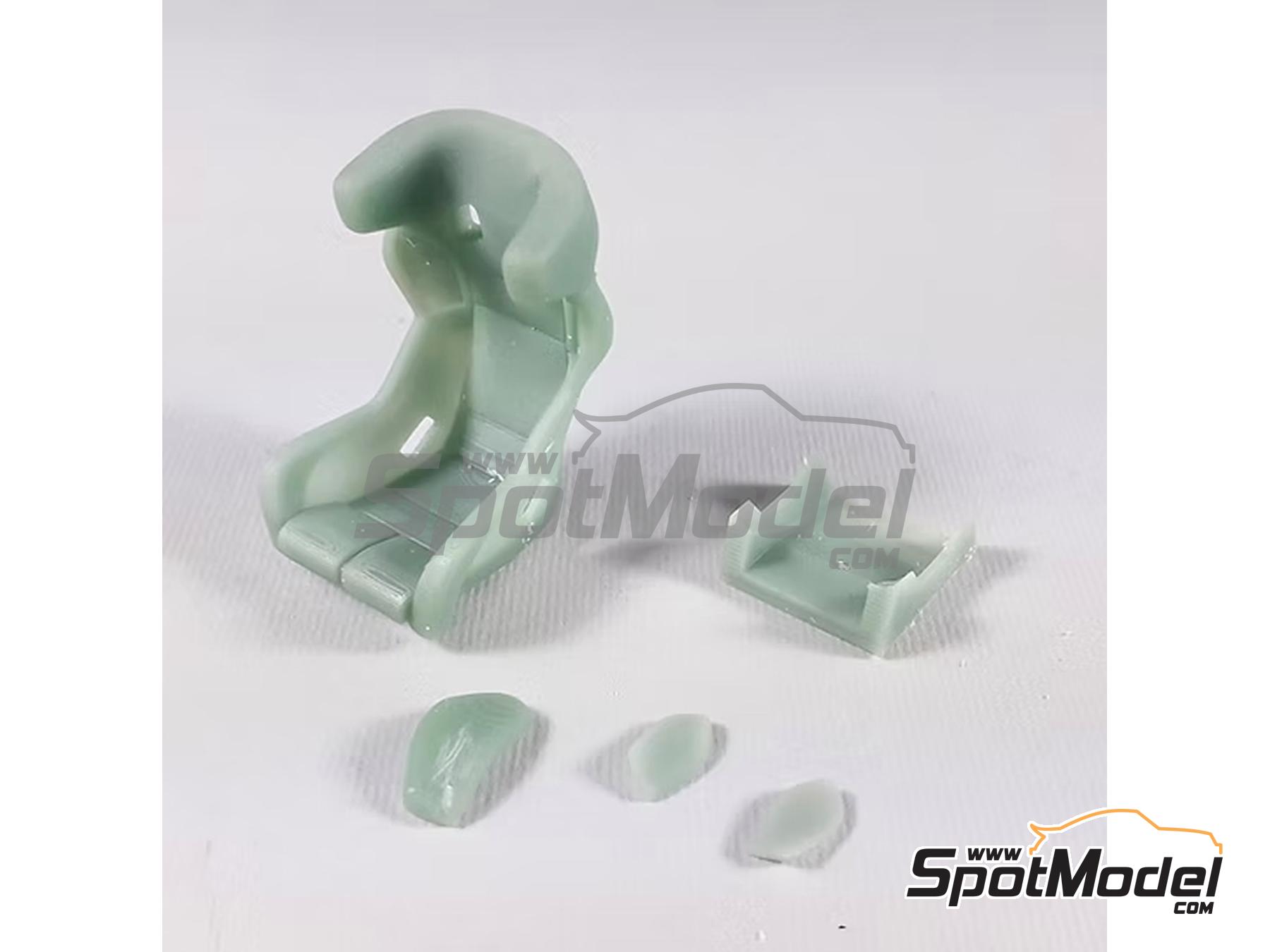 Image 1: Recaro WRC Hans Racing Seats | Seat in 1/24 scale manufactured by KMP Kool Models Production (ref.&nbsp;KMP-TK24084, also TK24084)