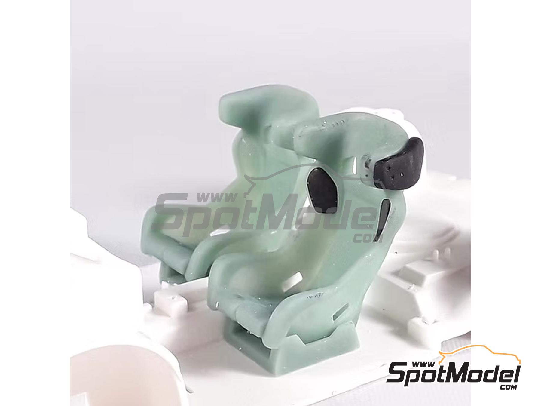 Image 2: Recaro WRC Hans Racing Seats | Seat in 1/24 scale manufactured by KMP Kool Models Production (ref.&nbsp;KMP-TK24084, also TK24084)