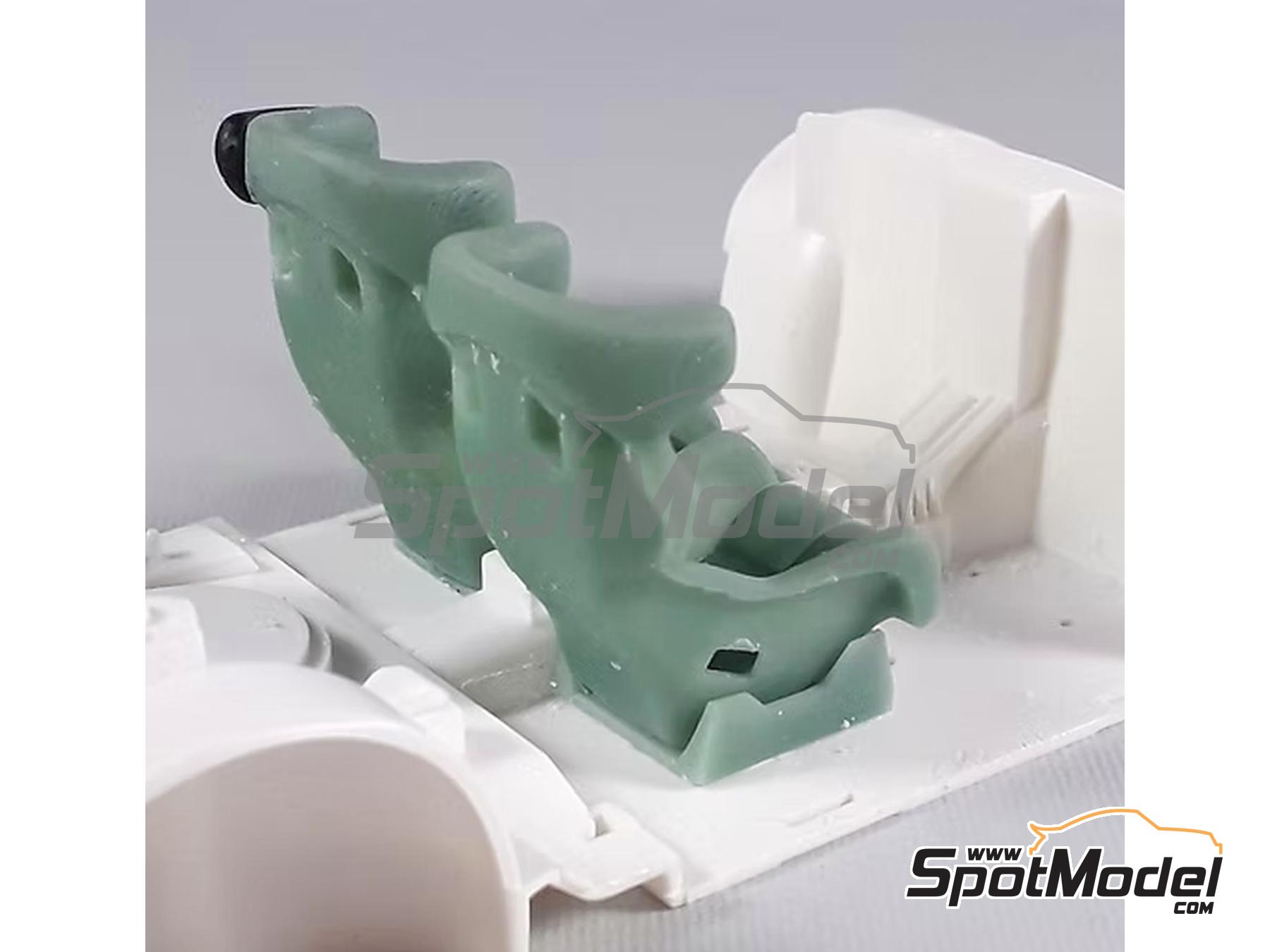 Image 4: Recaro WRC Hans Racing Seats | Seat in 1/24 scale manufactured by KMP Kool Models Production (ref.&nbsp;KMP-TK24084, also TK24084)